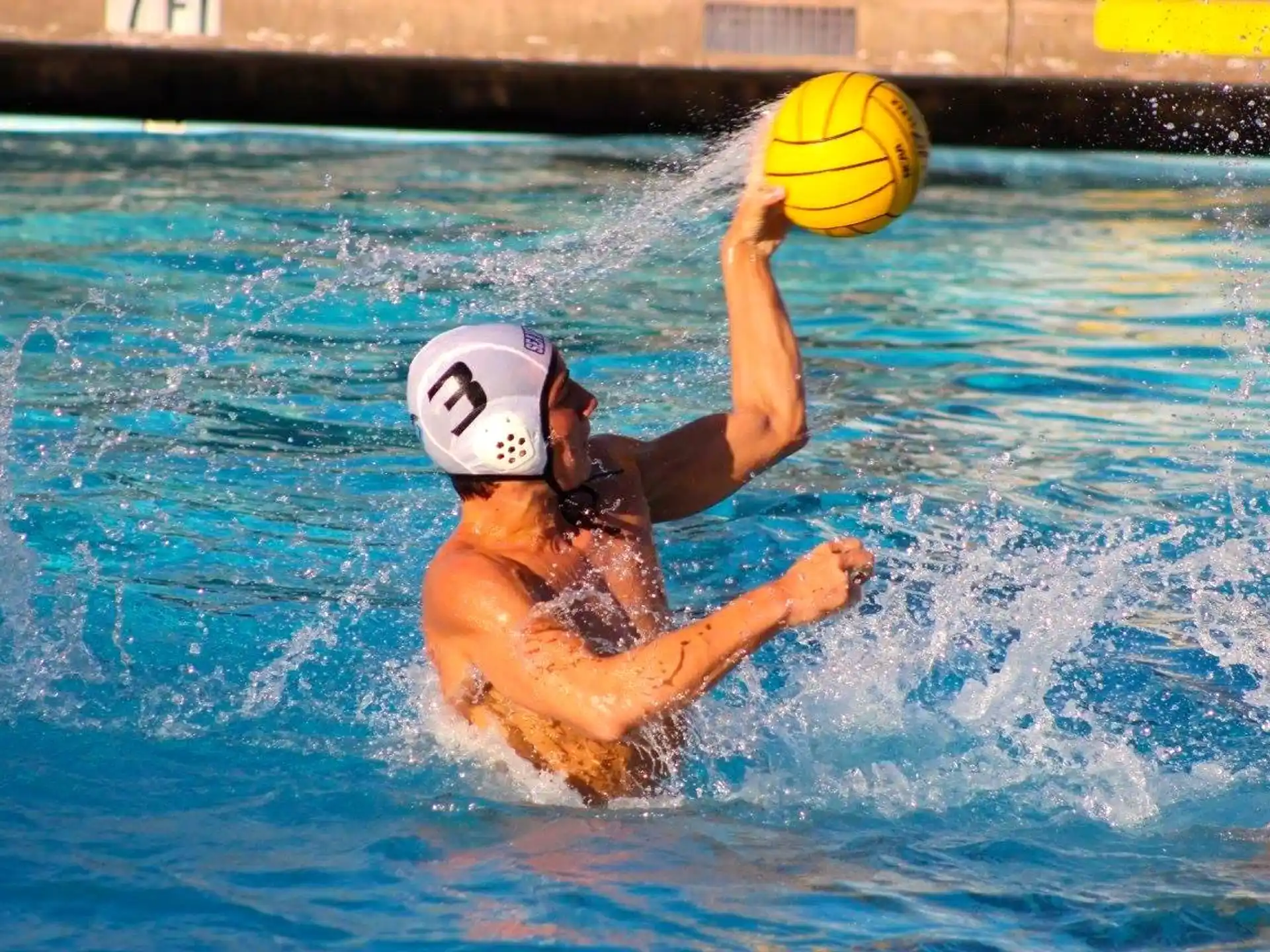 a person playing water polo