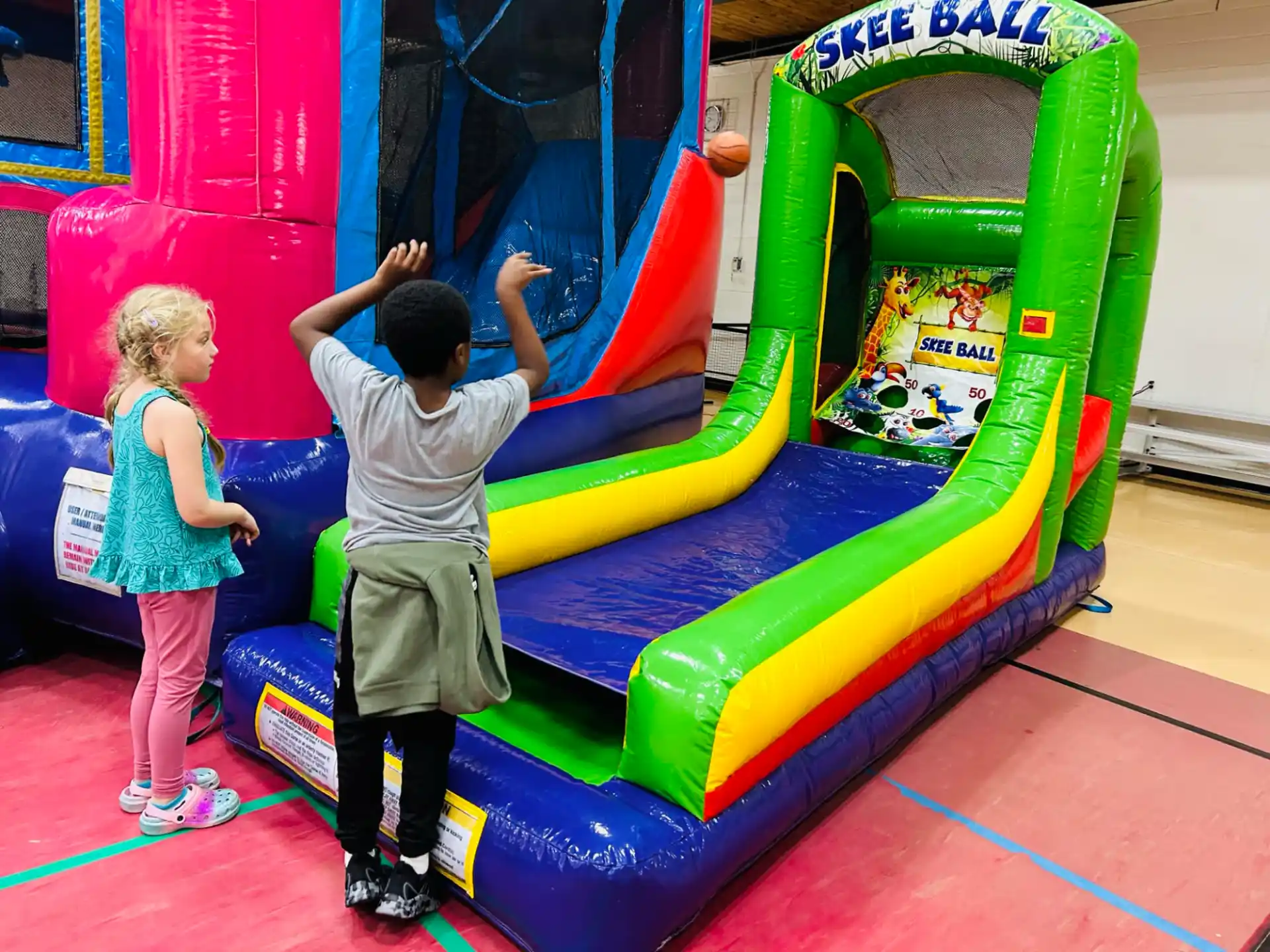 children playing on a playground