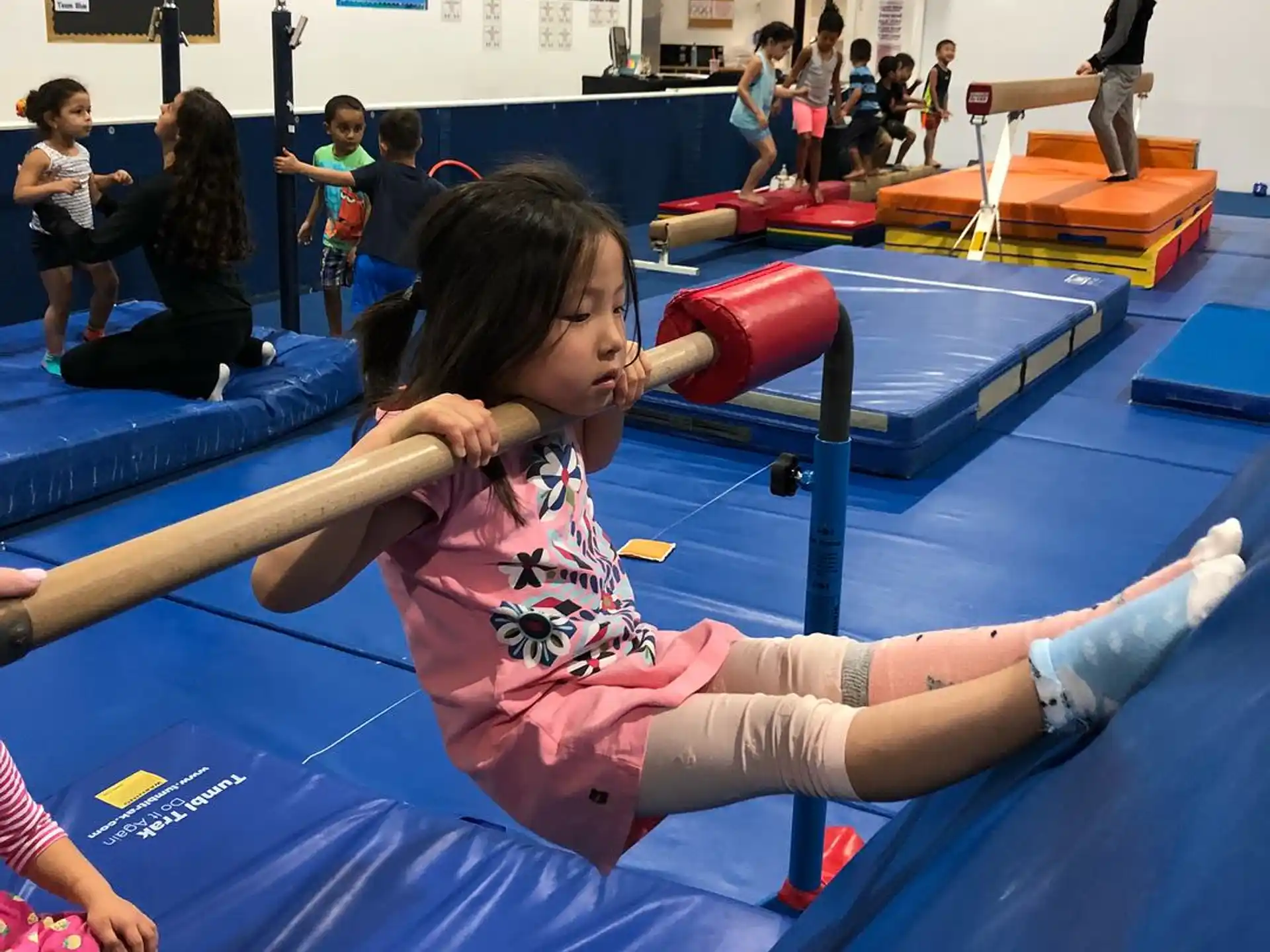 a girl in a gym