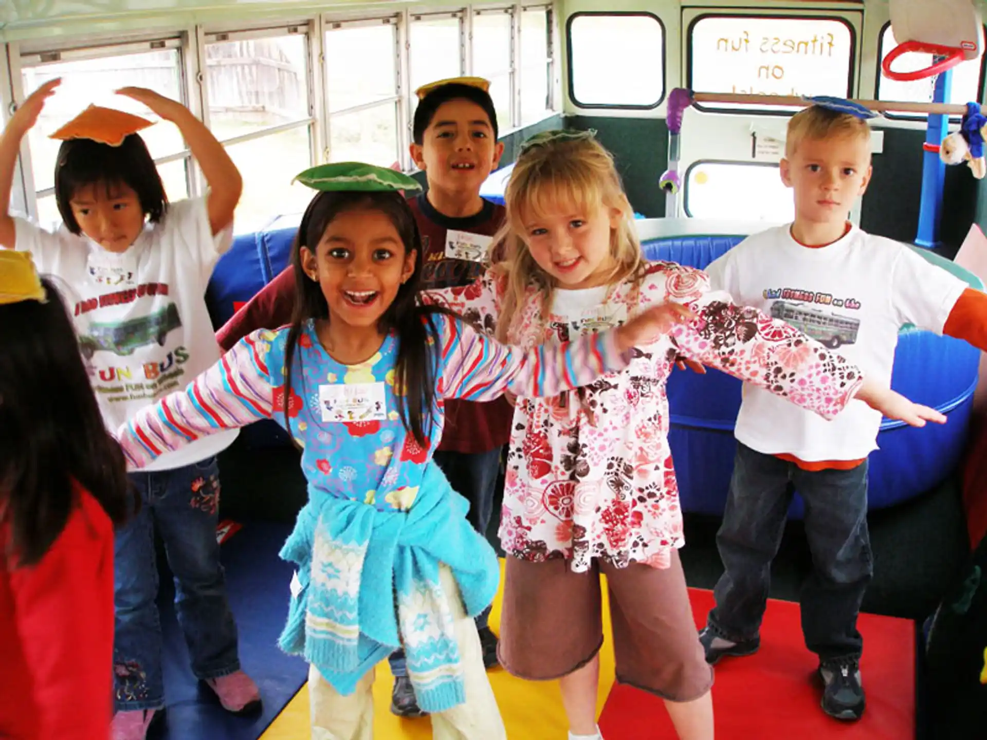 a group of children posing for a photo