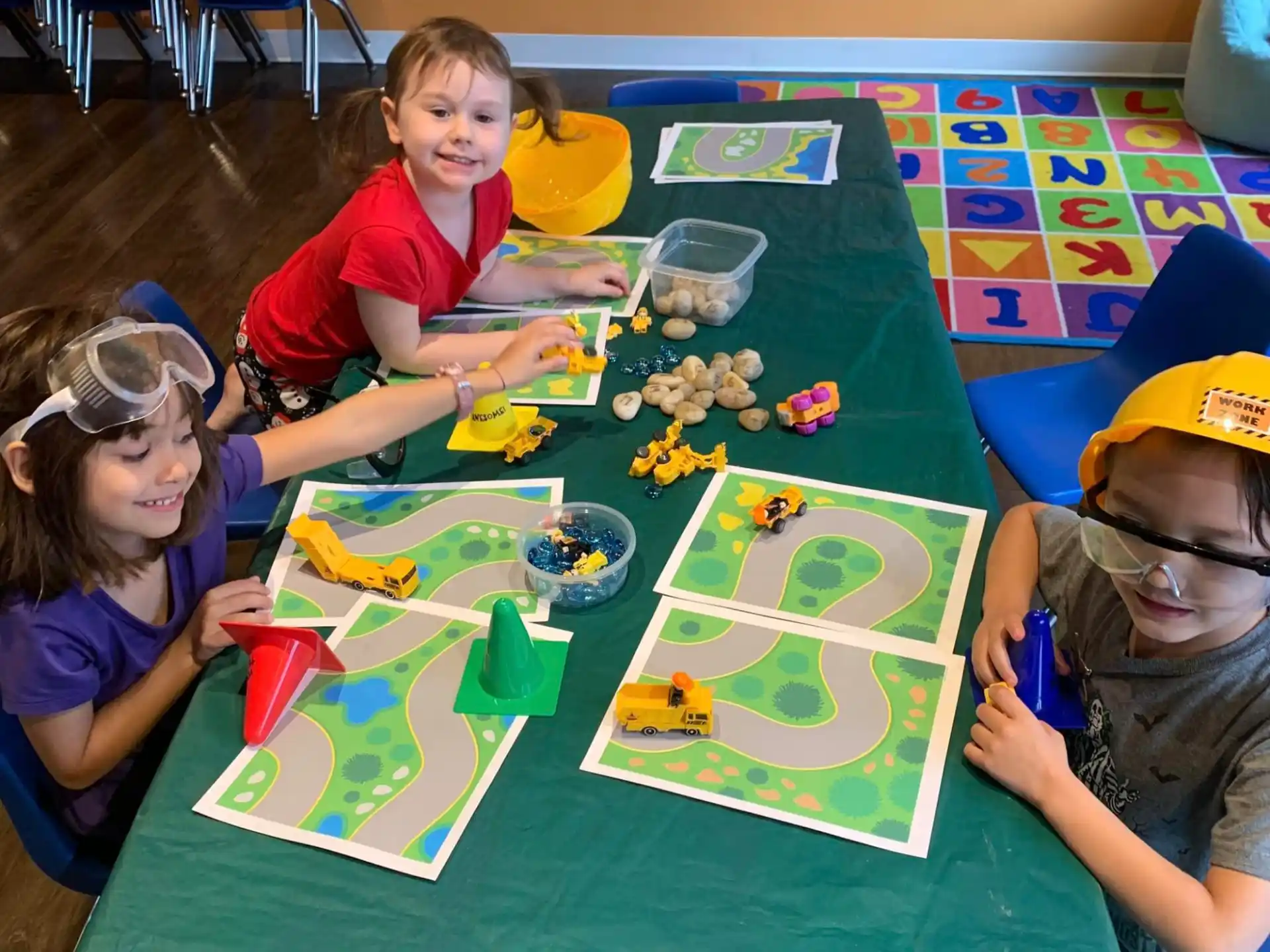 children playing with toys