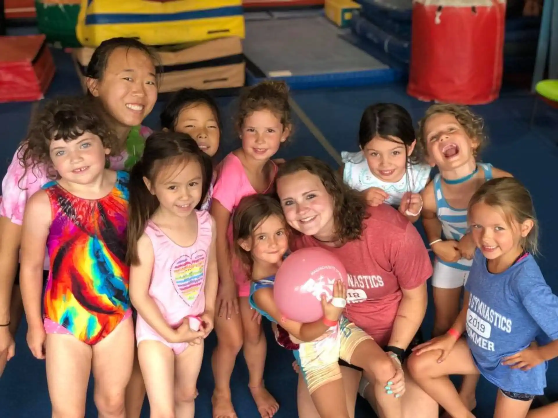 a group of children posing for a photo