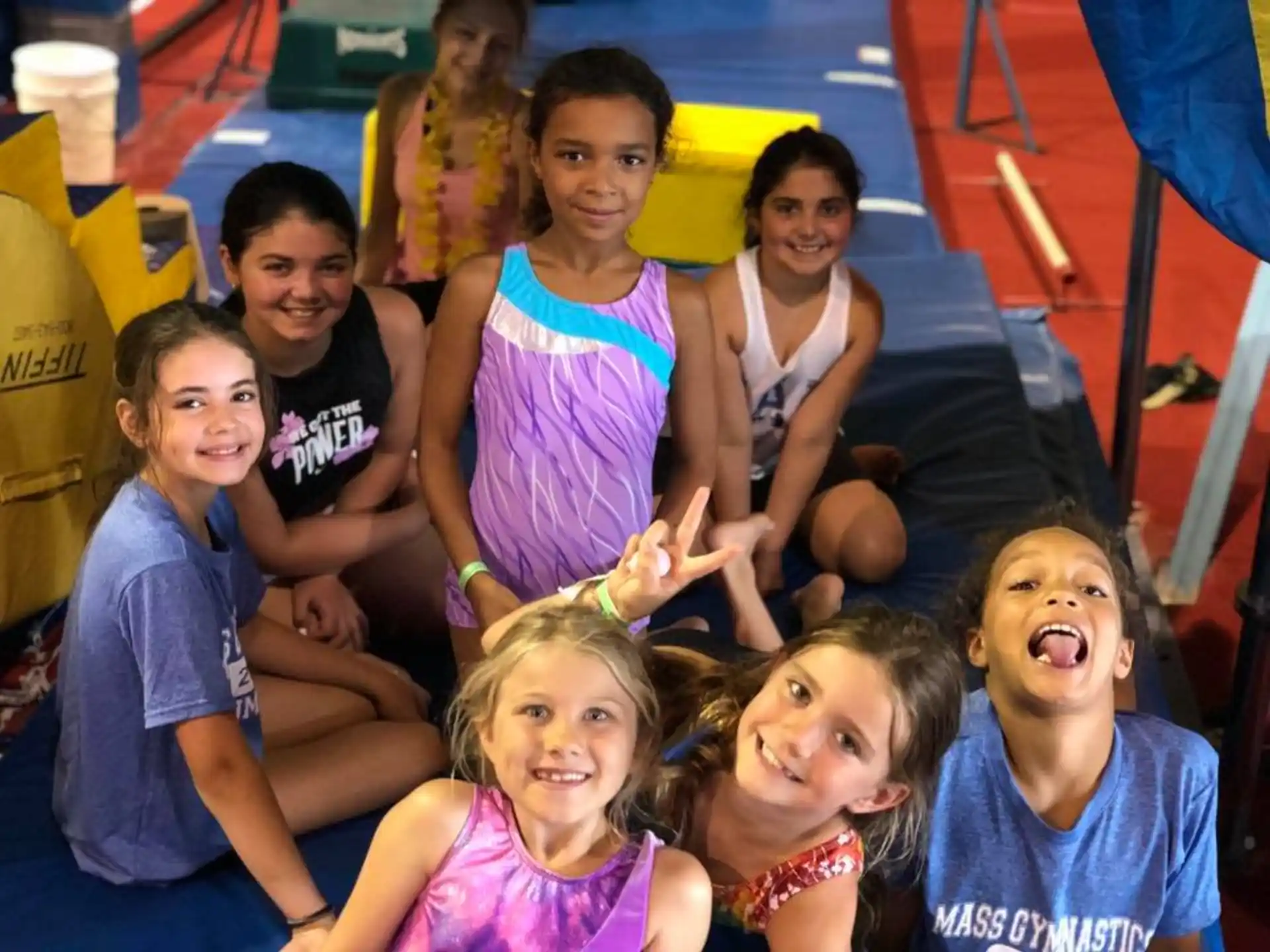 a group of children posing for a photo