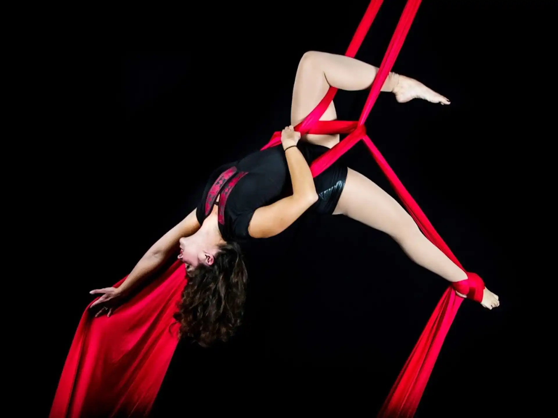 a person performing on a pole