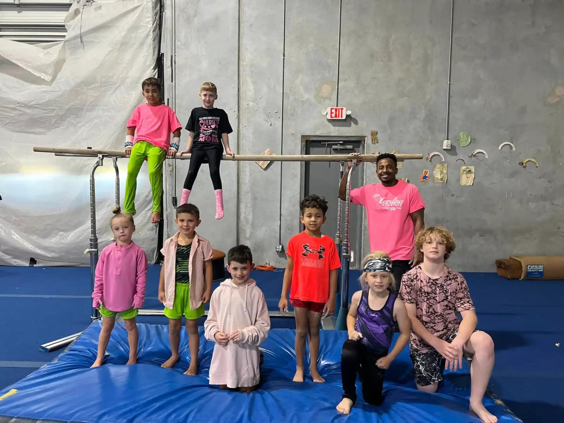 a group of children posing for a photo
