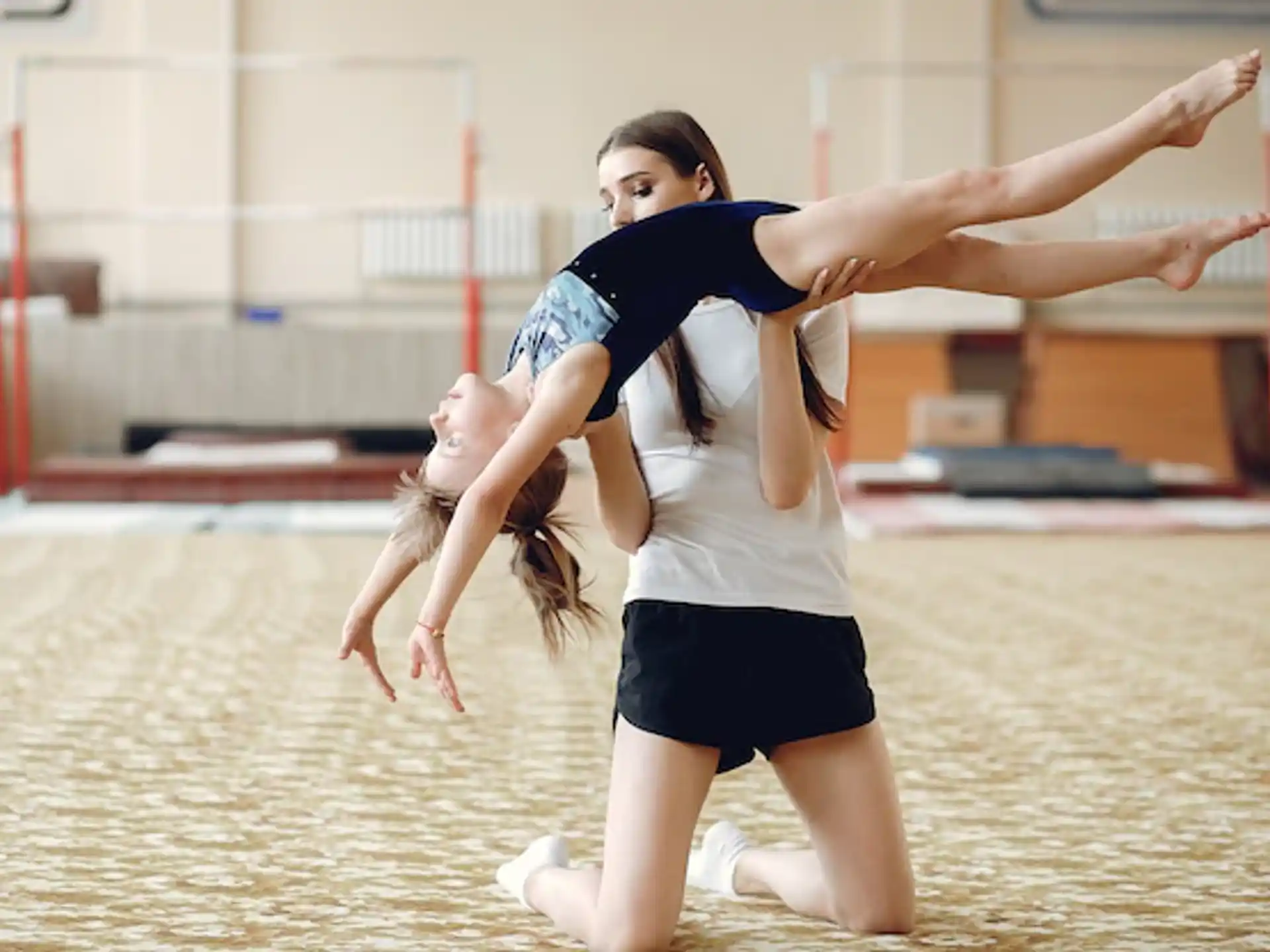 a couple of women dancing