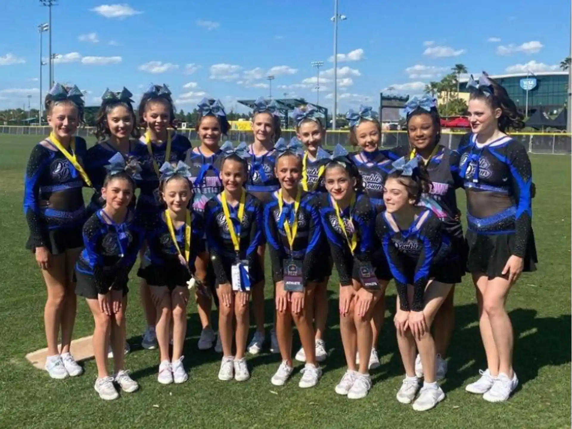 a group of girls in sports uniforms