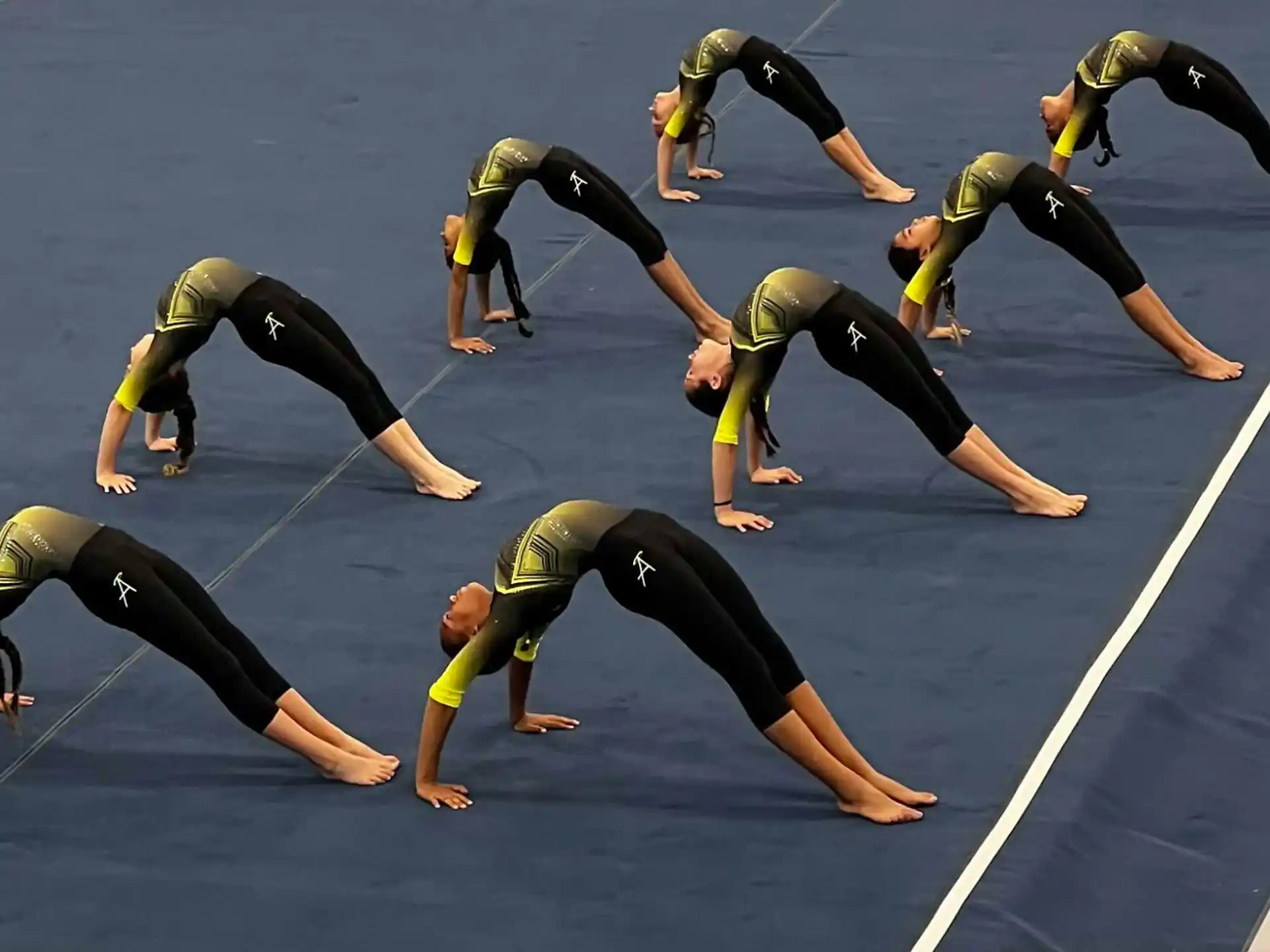 a group of people in a circle