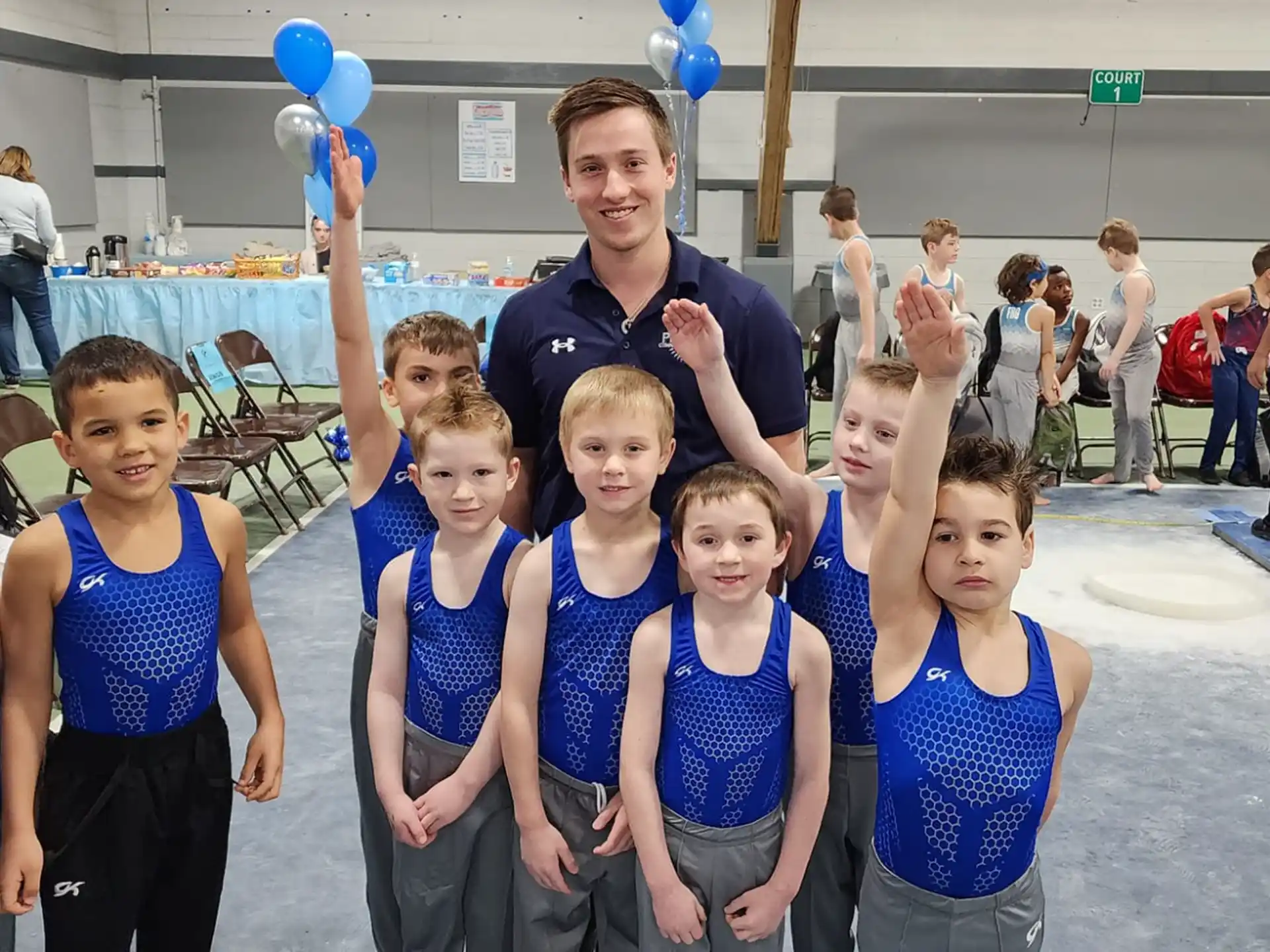 a group of children posing for a photo