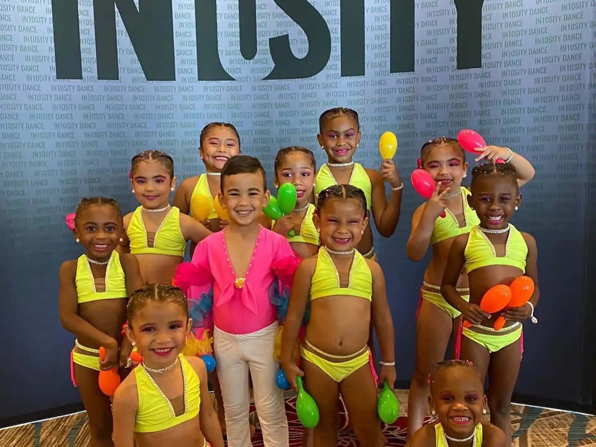 a group of children posing for a photo