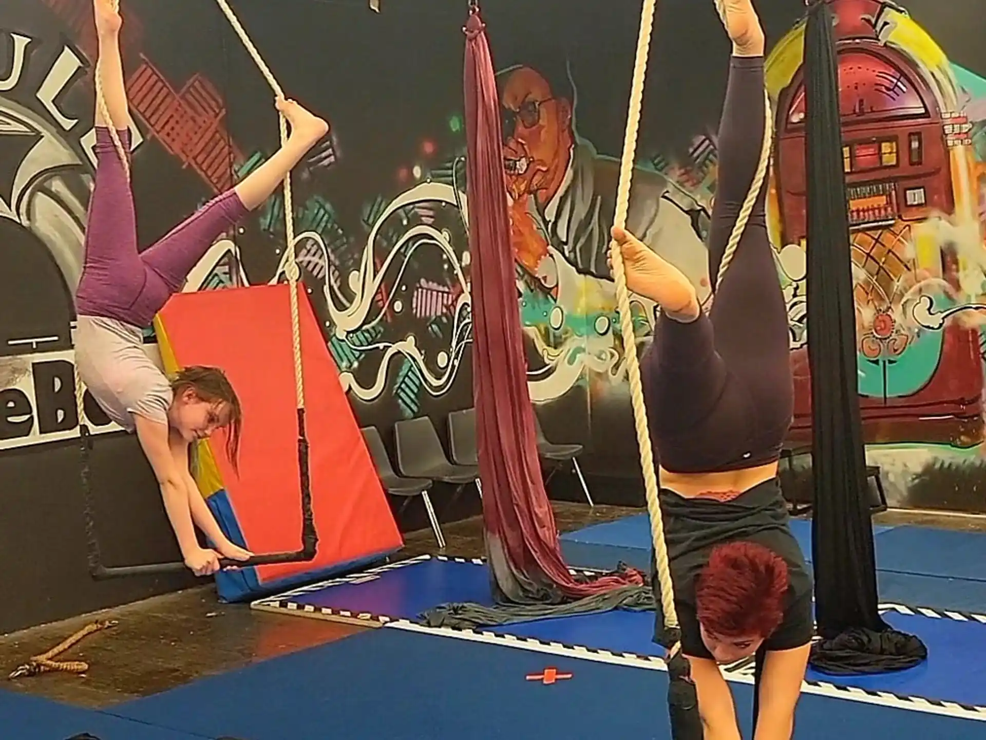 a group of people from ropes
