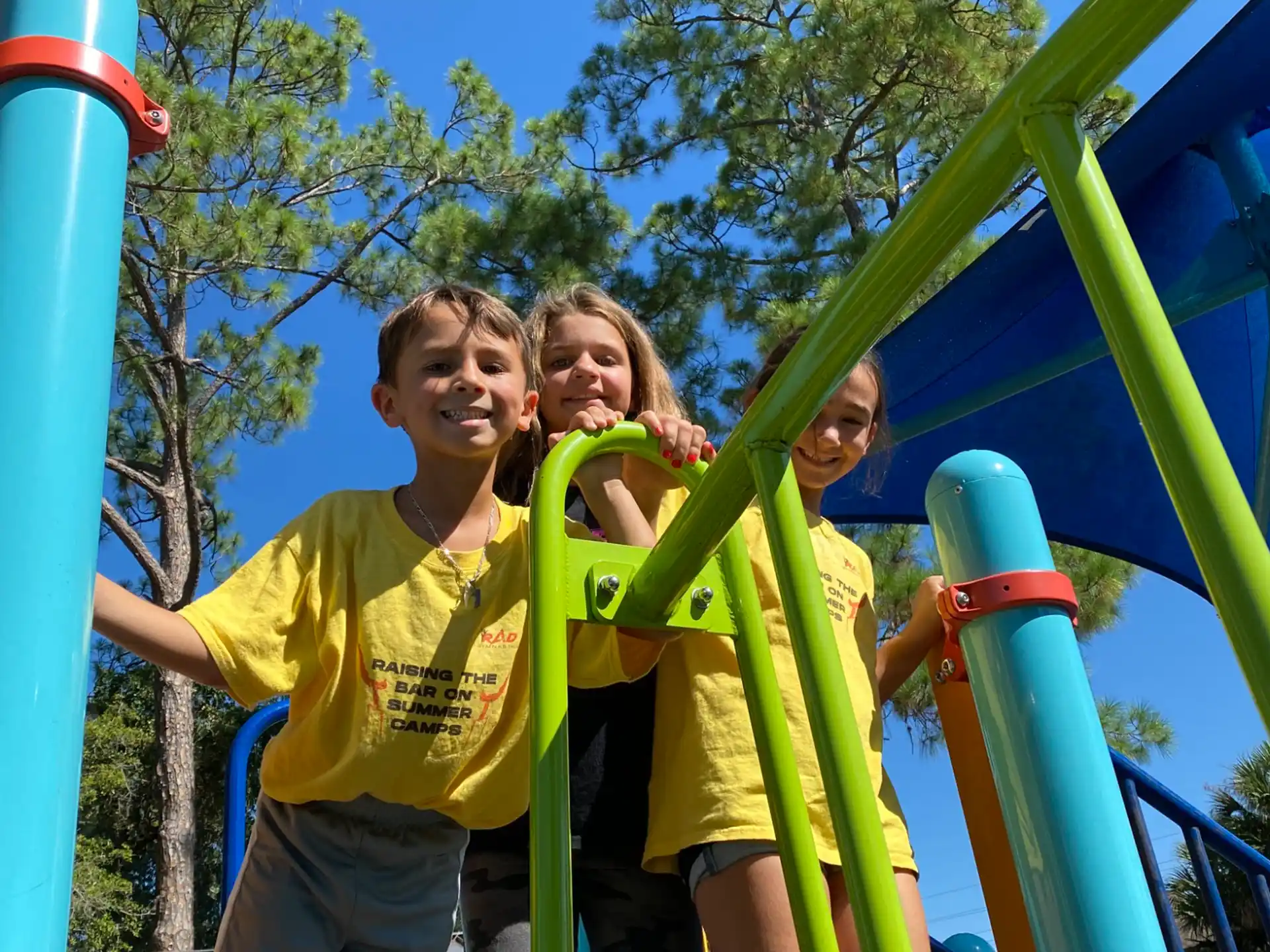 a group of kids on a roller coaster