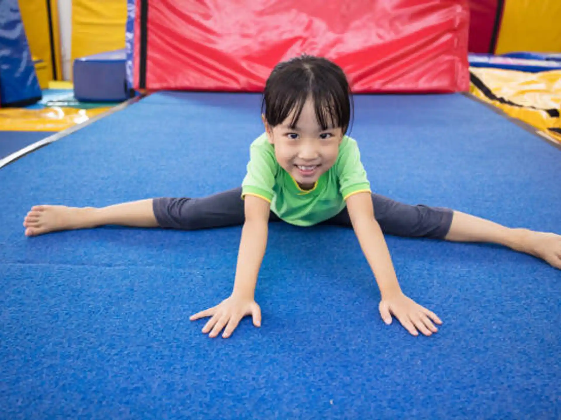 a child lying on the floor