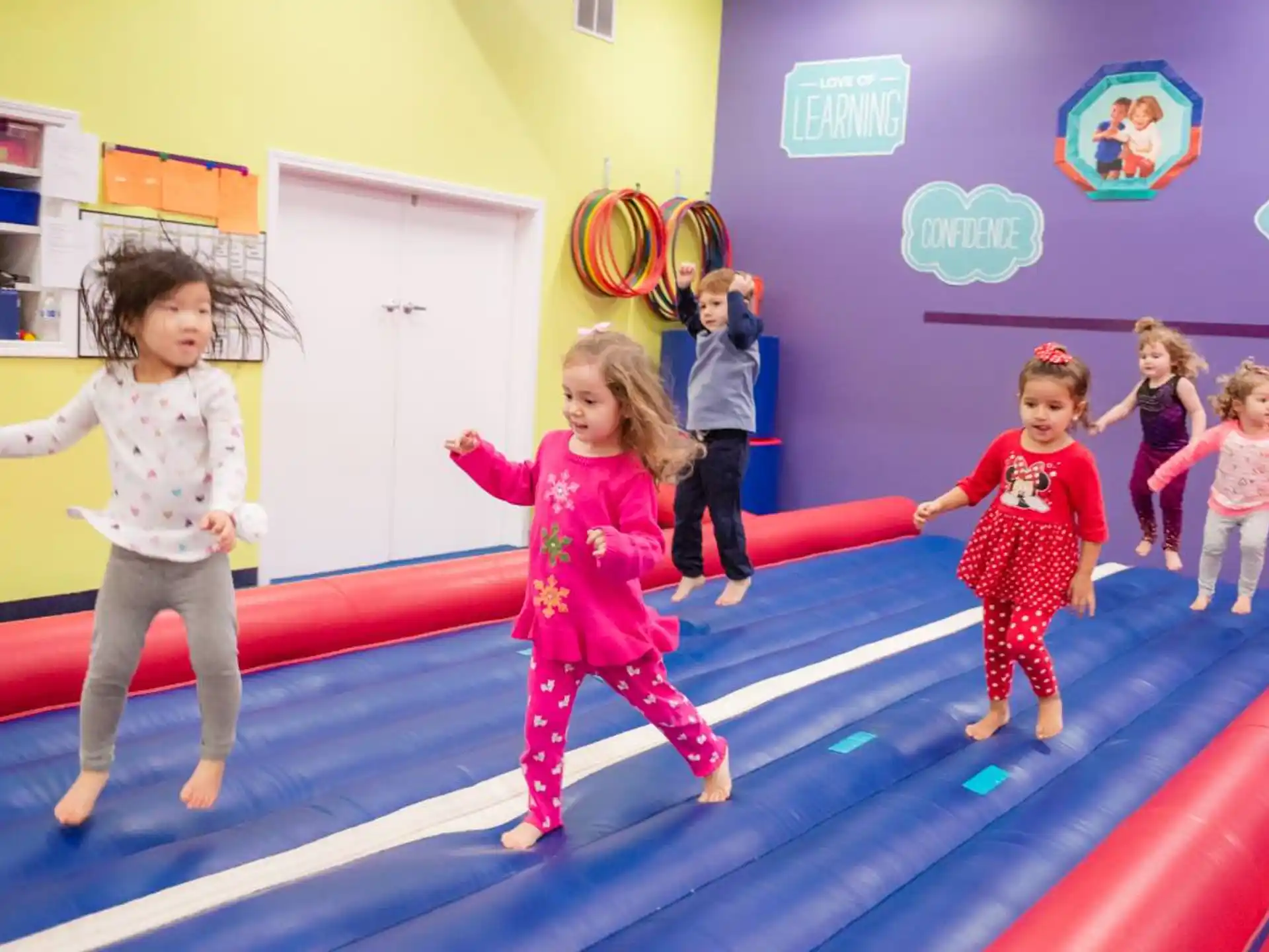 a group of children dancing