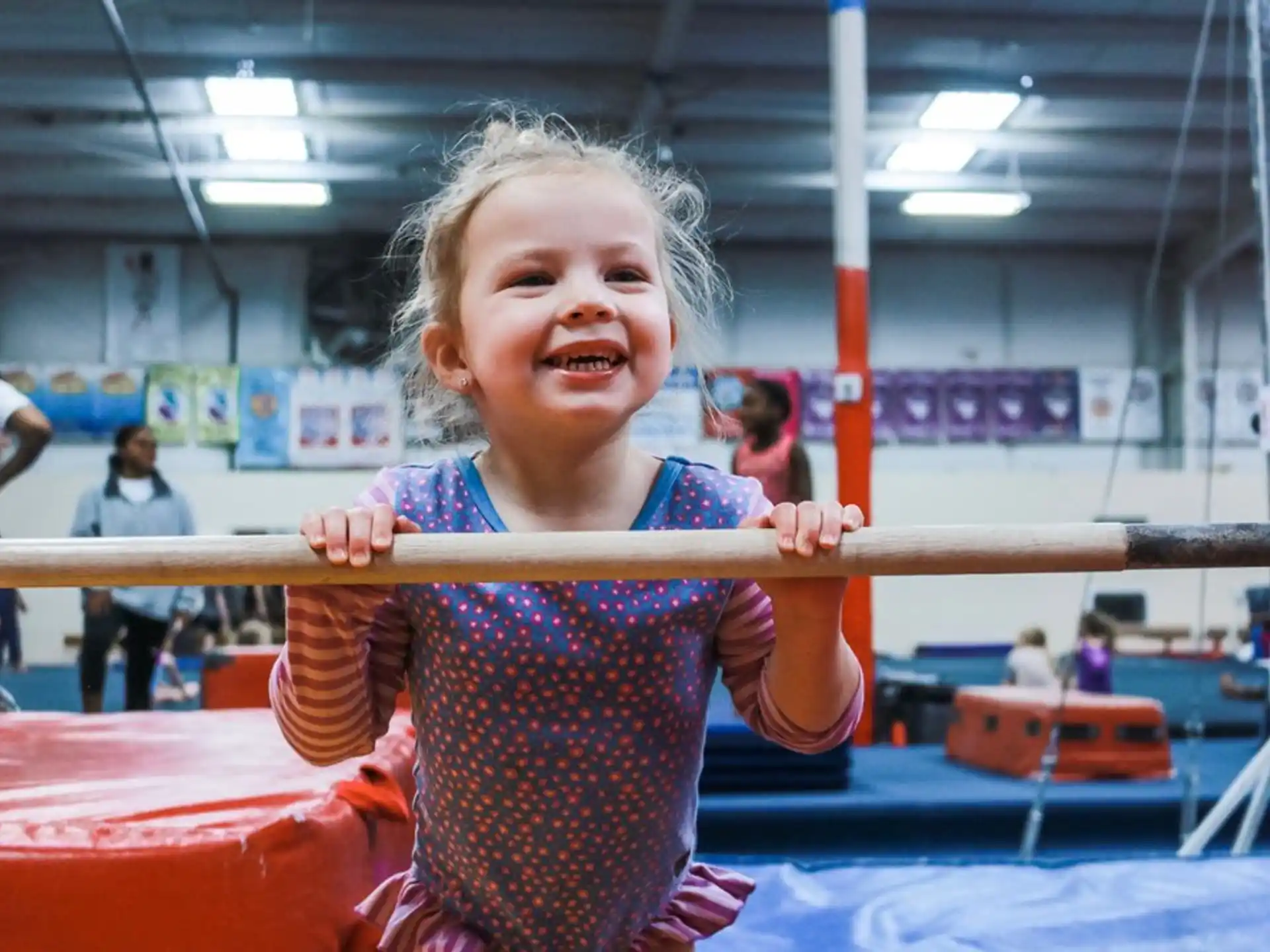 a girl in a gym