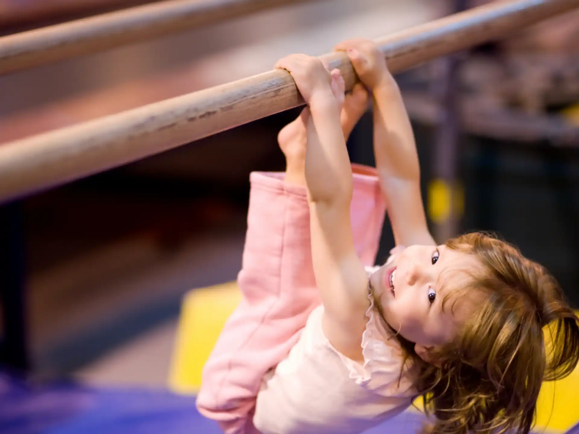 a girl doing a plank