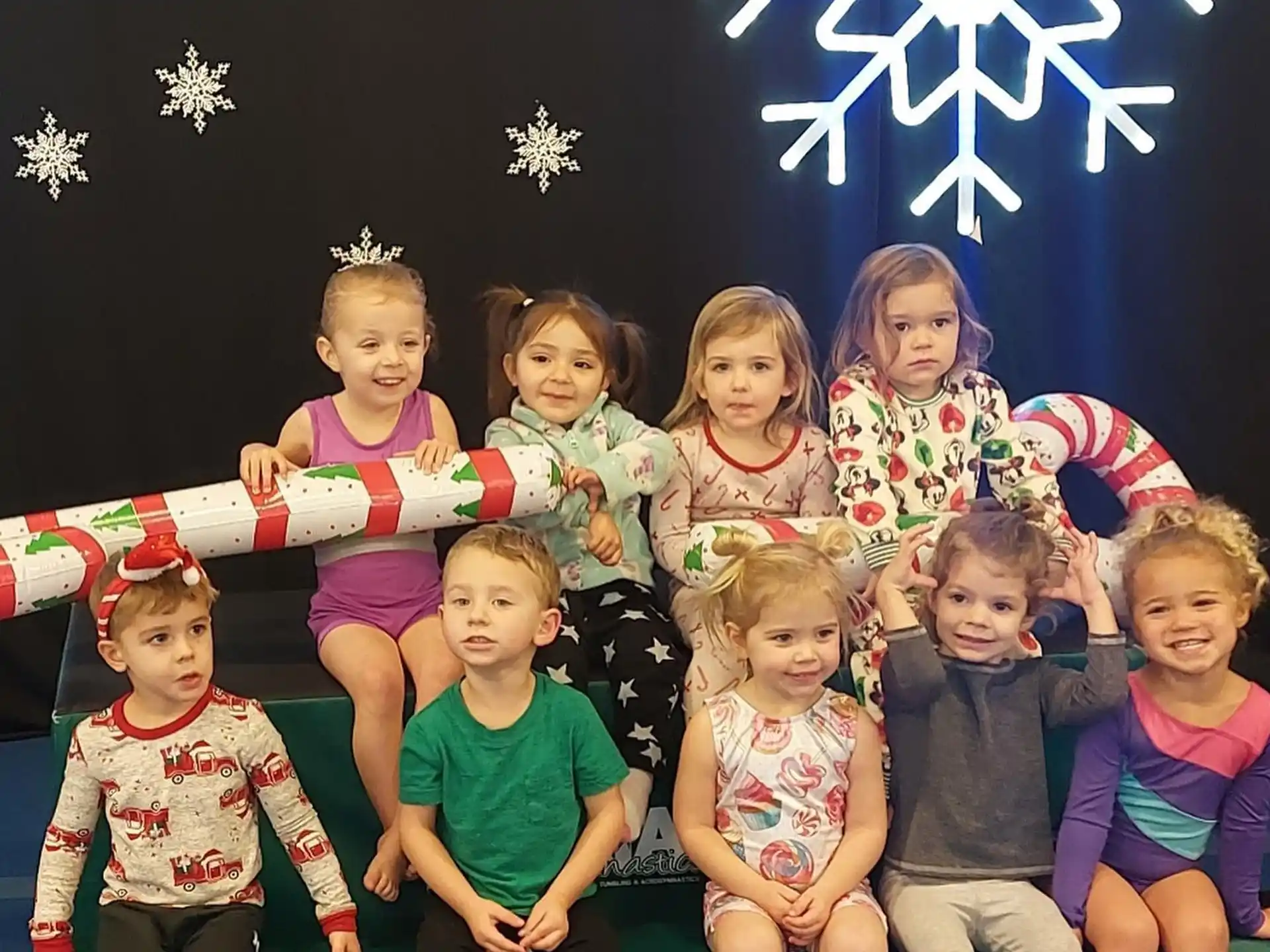 a group of children posing for a photo