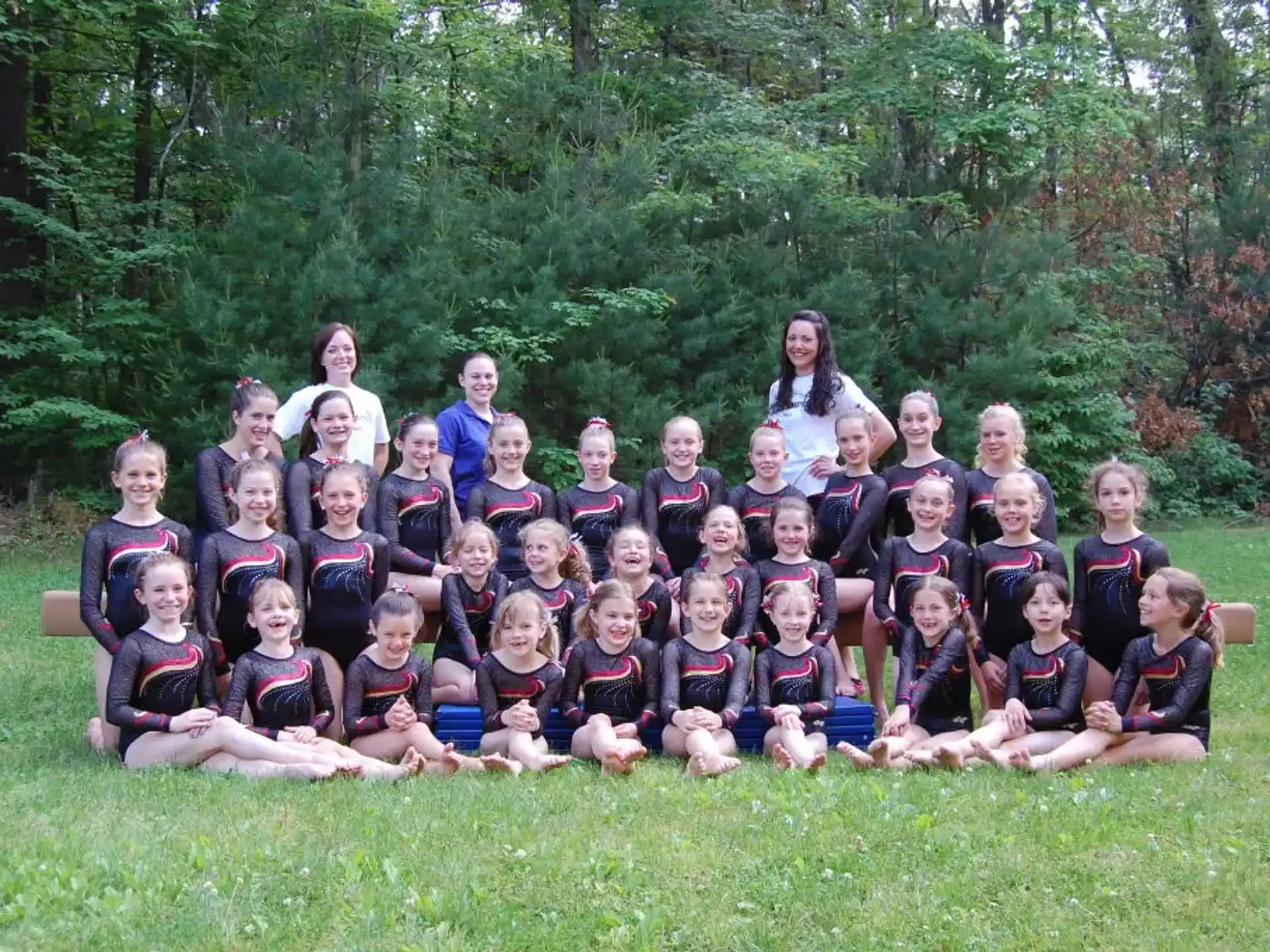 a group of people posing for a photo