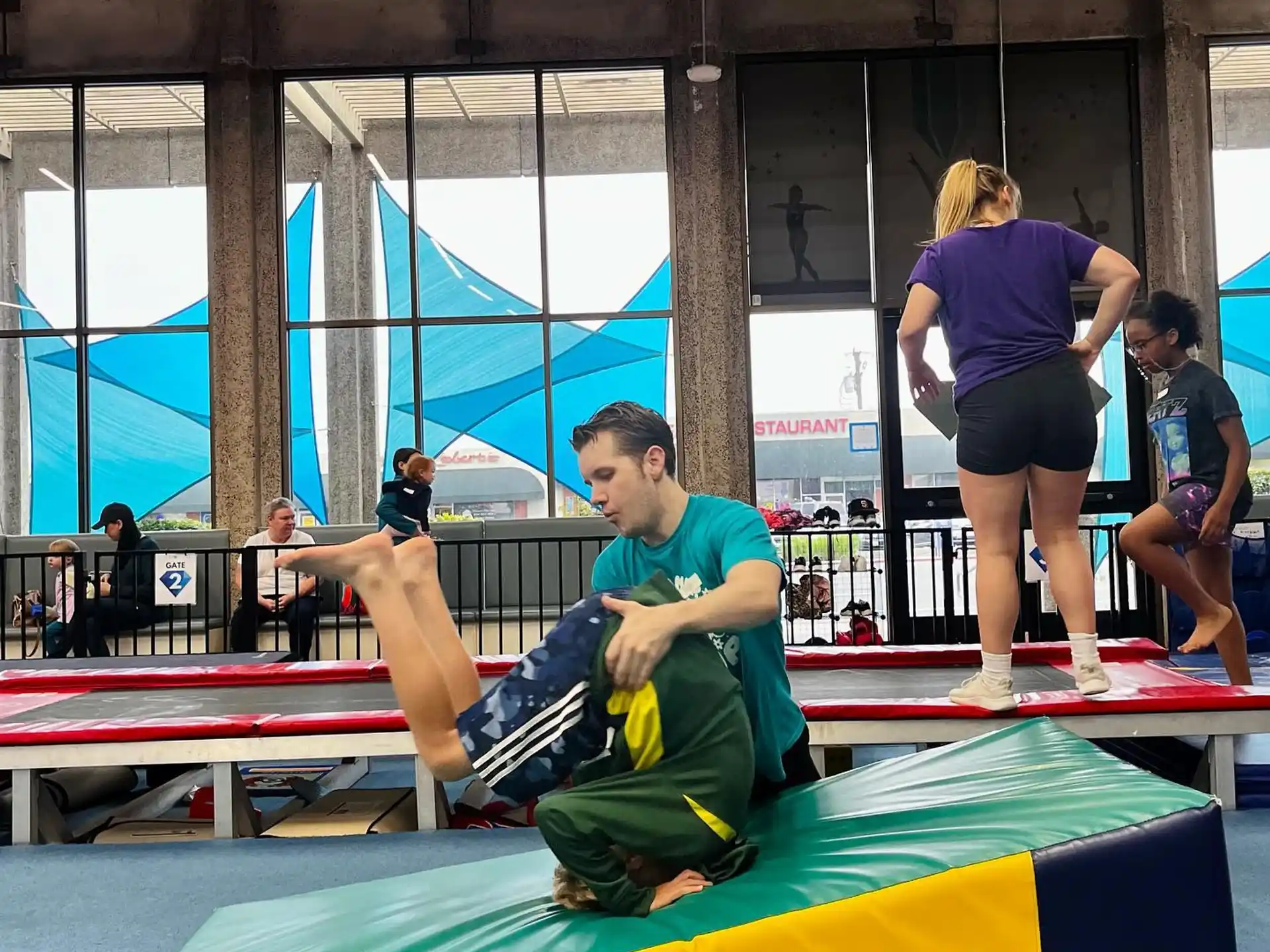 a man sitting on a bench