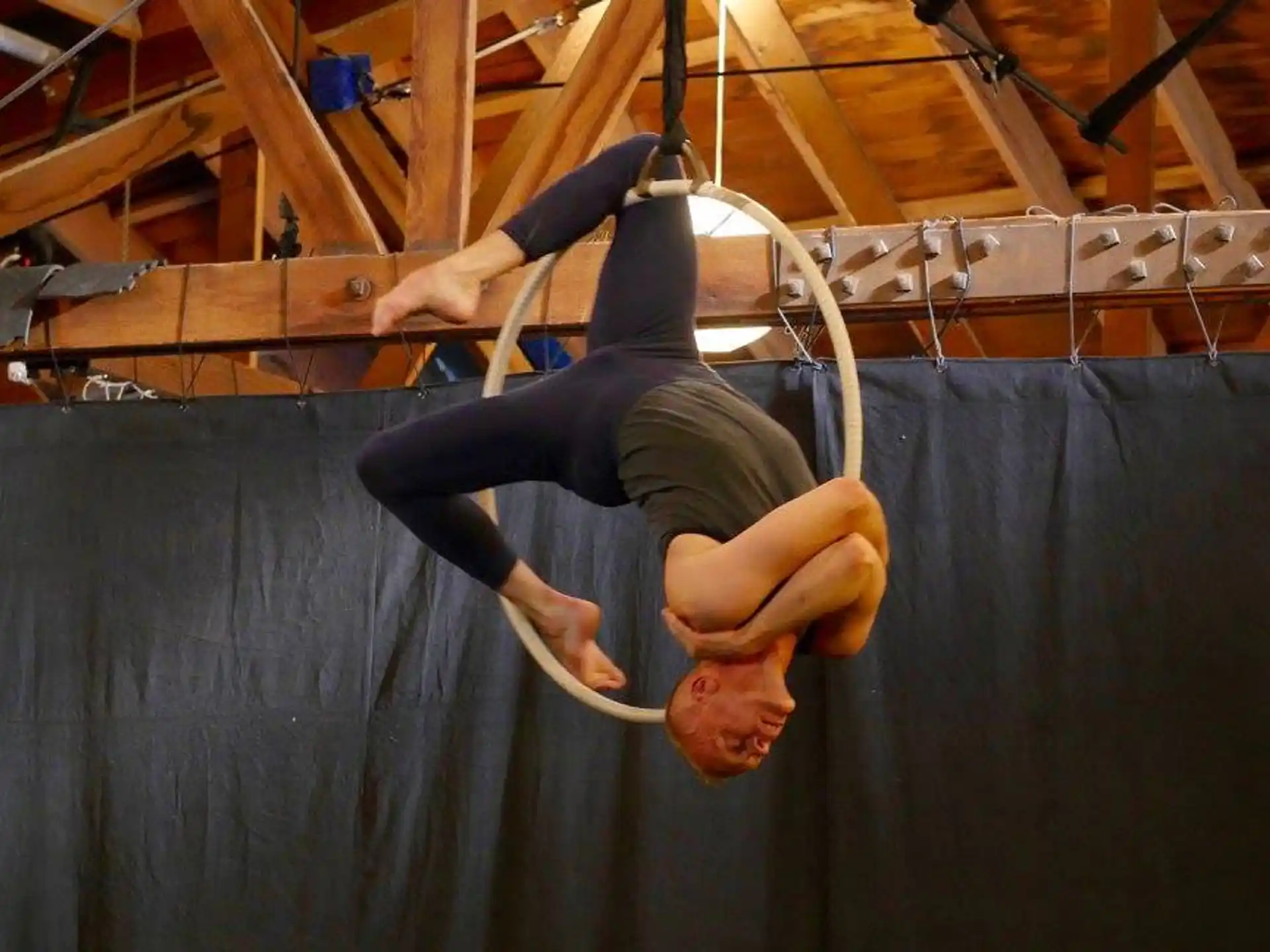 a person from a rope