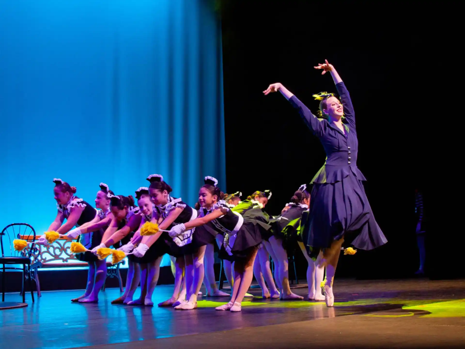 a group of people on a stage