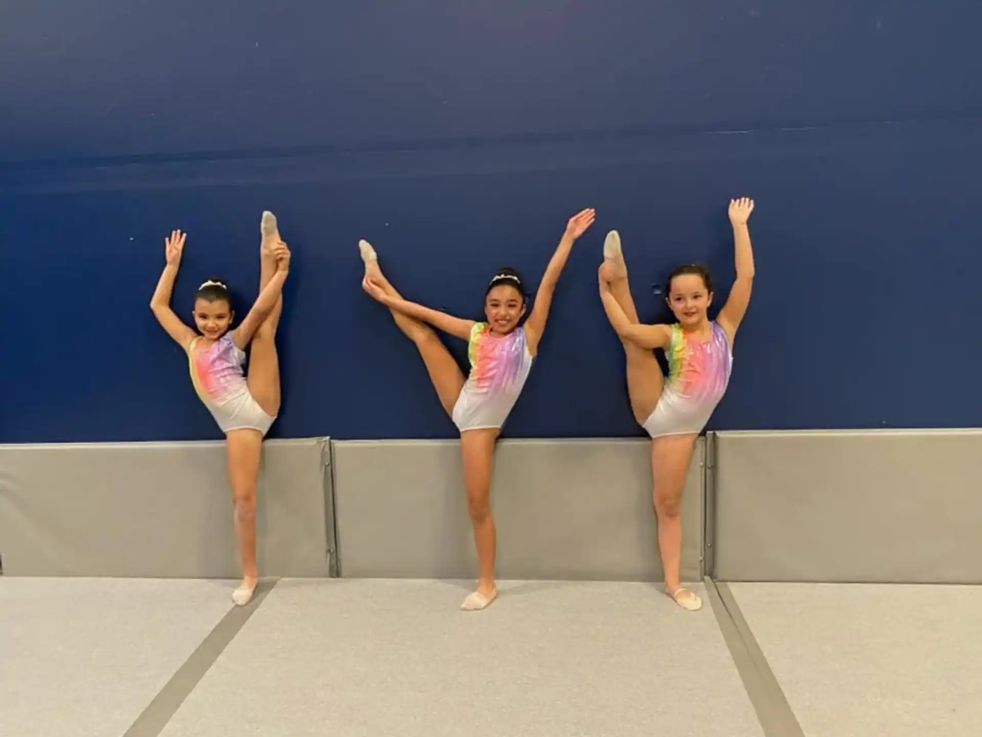 a group of girls posing for a picture