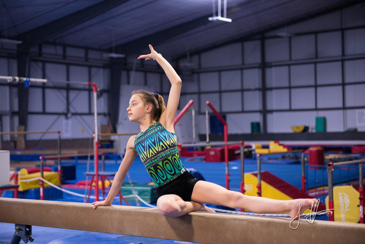 a person doing gymnastics