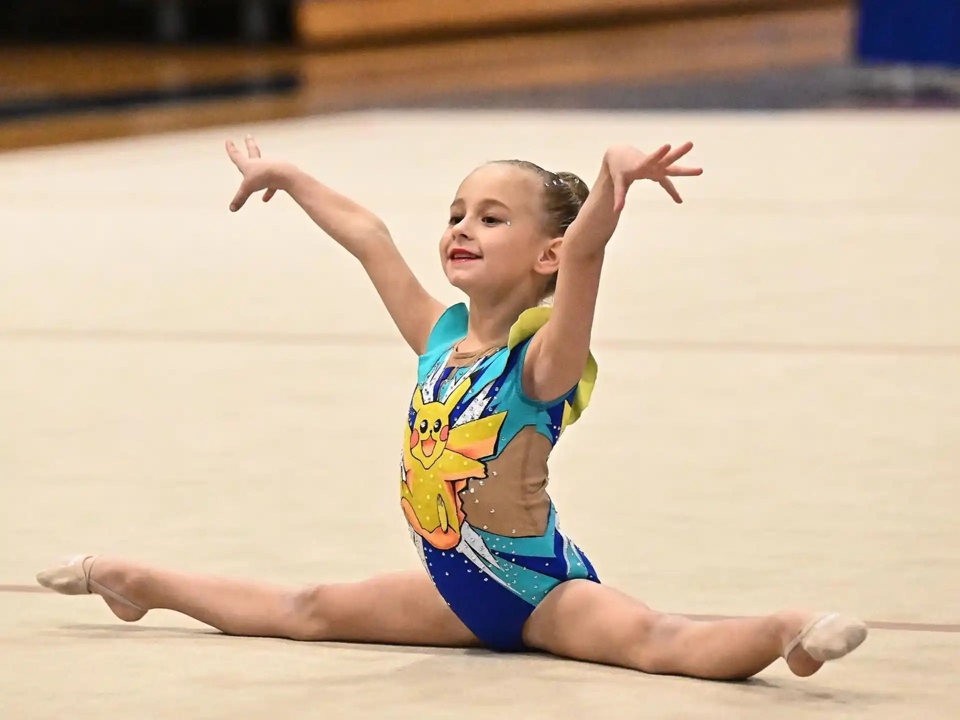 a young girl on ice skates