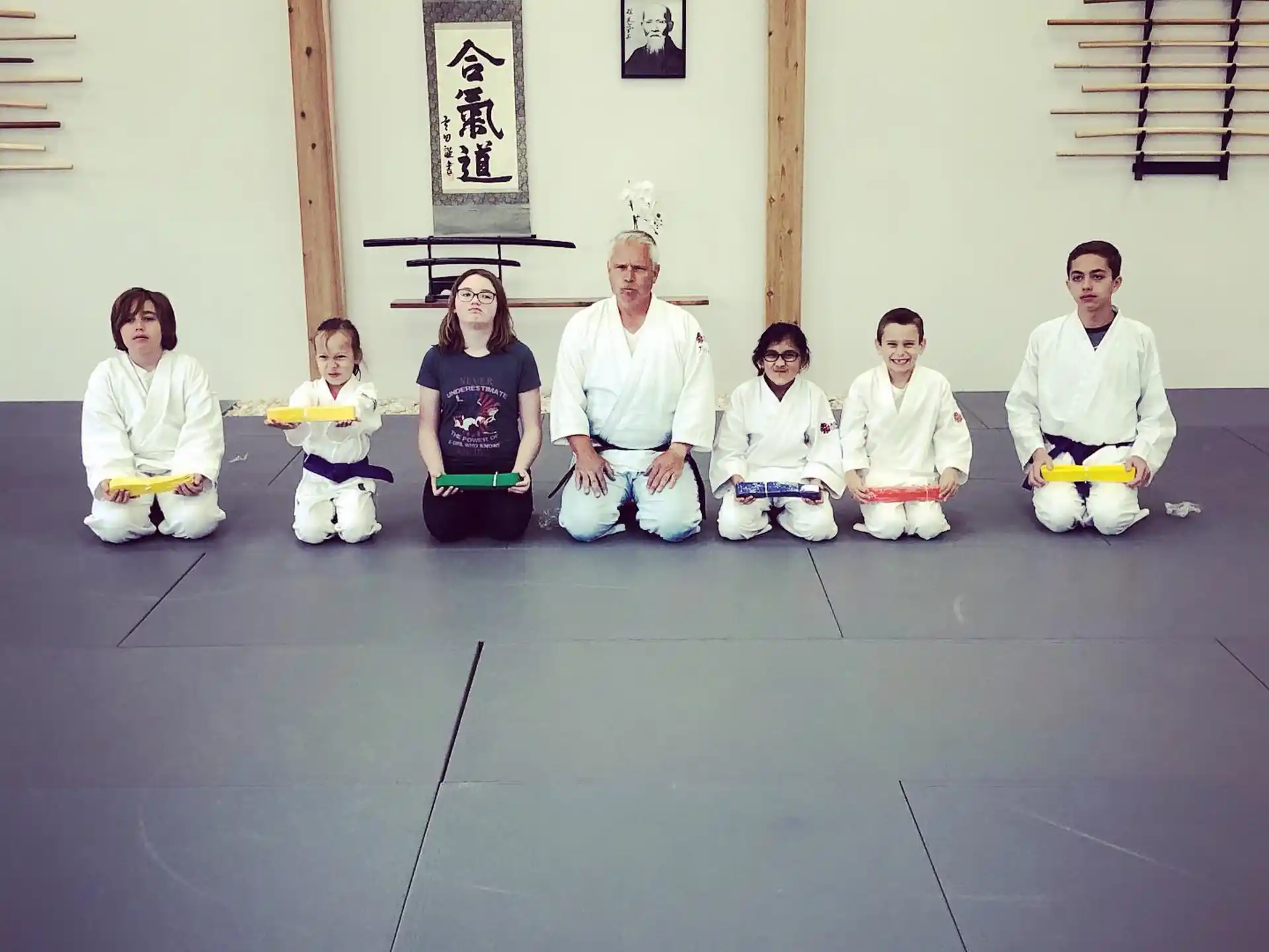 a group of people posing for a photo