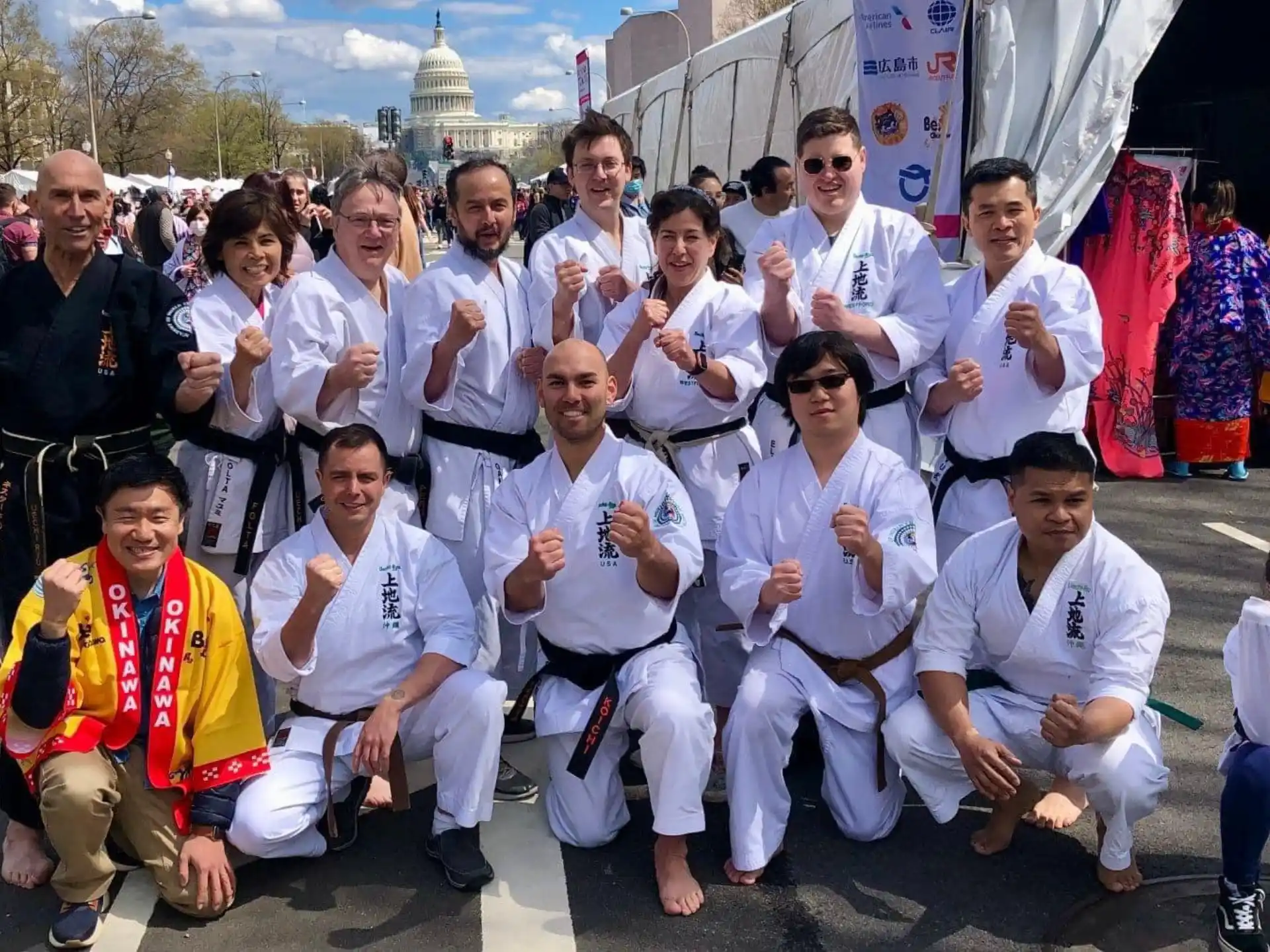 a group of people posing for a photo