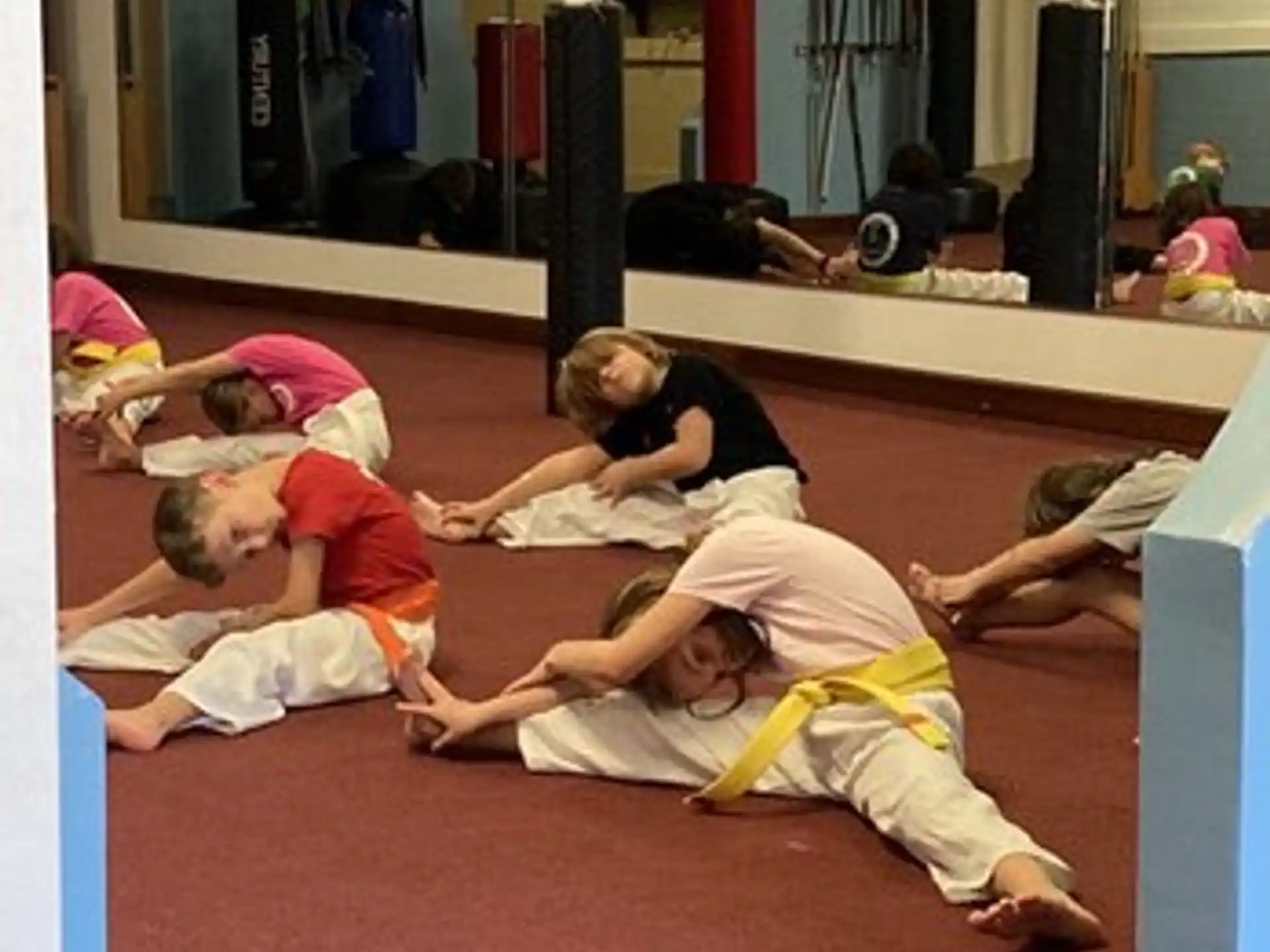a group of children lying on the floor