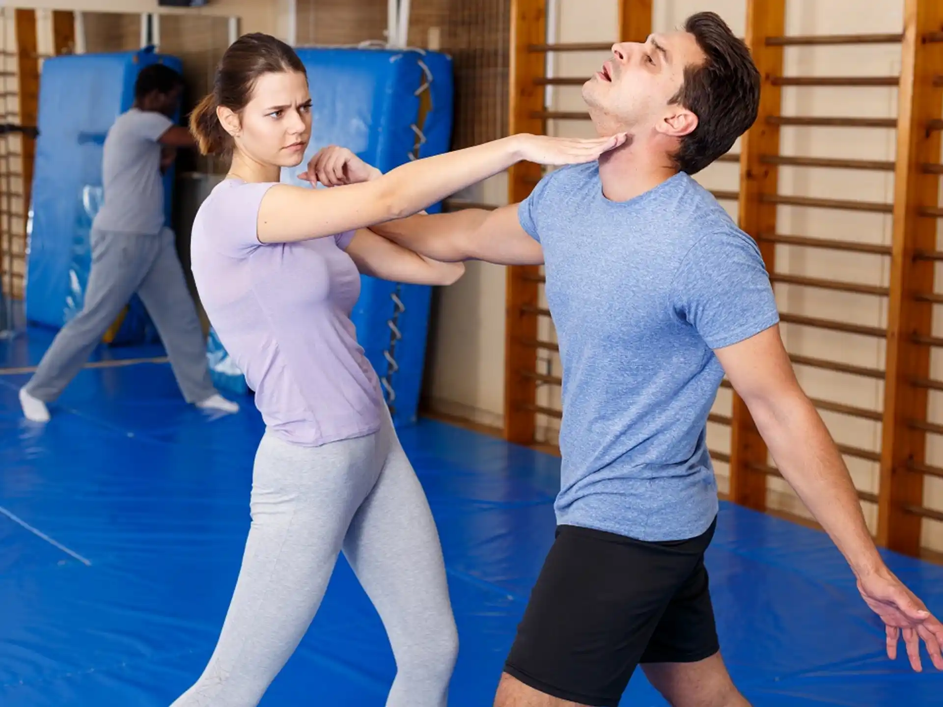 a man and woman dancing
