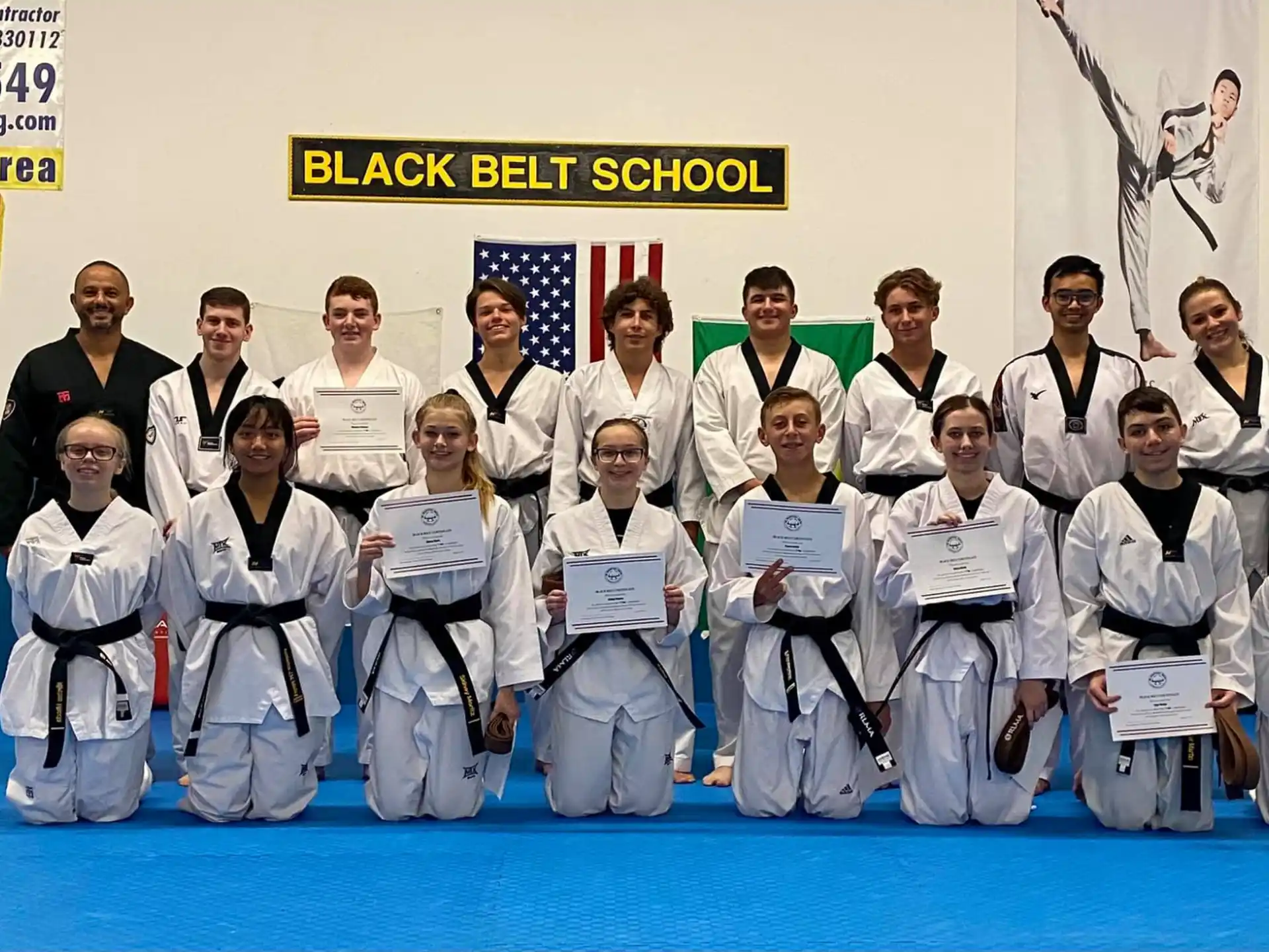 a group of people posing for a photo