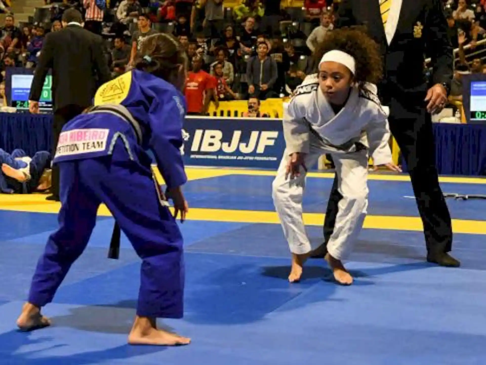 two people in a martial arts ring