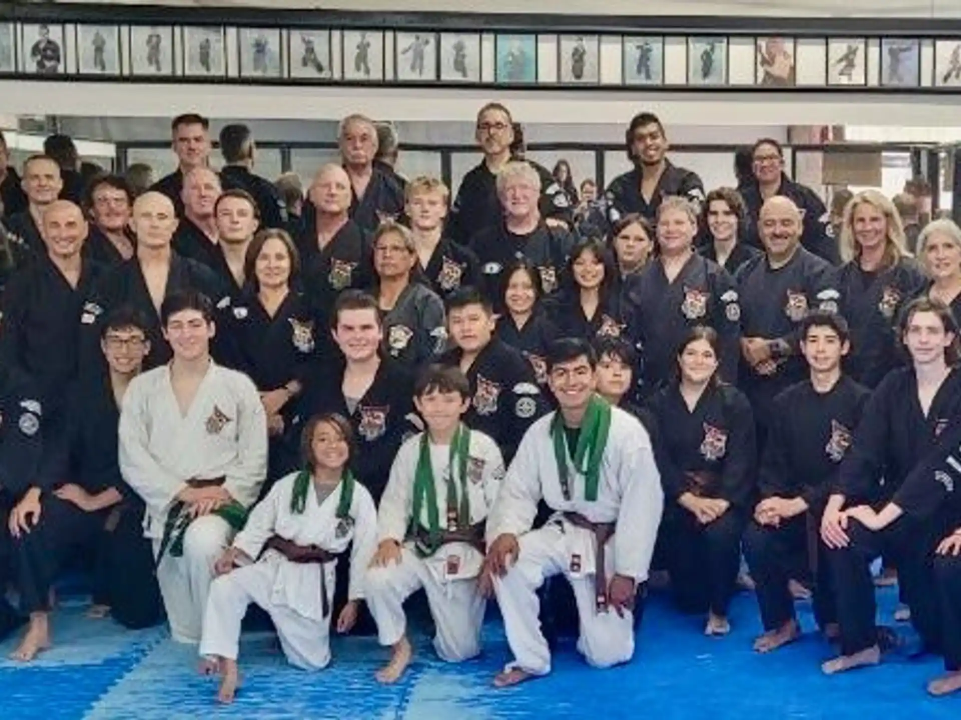 a group of people posing for a photo