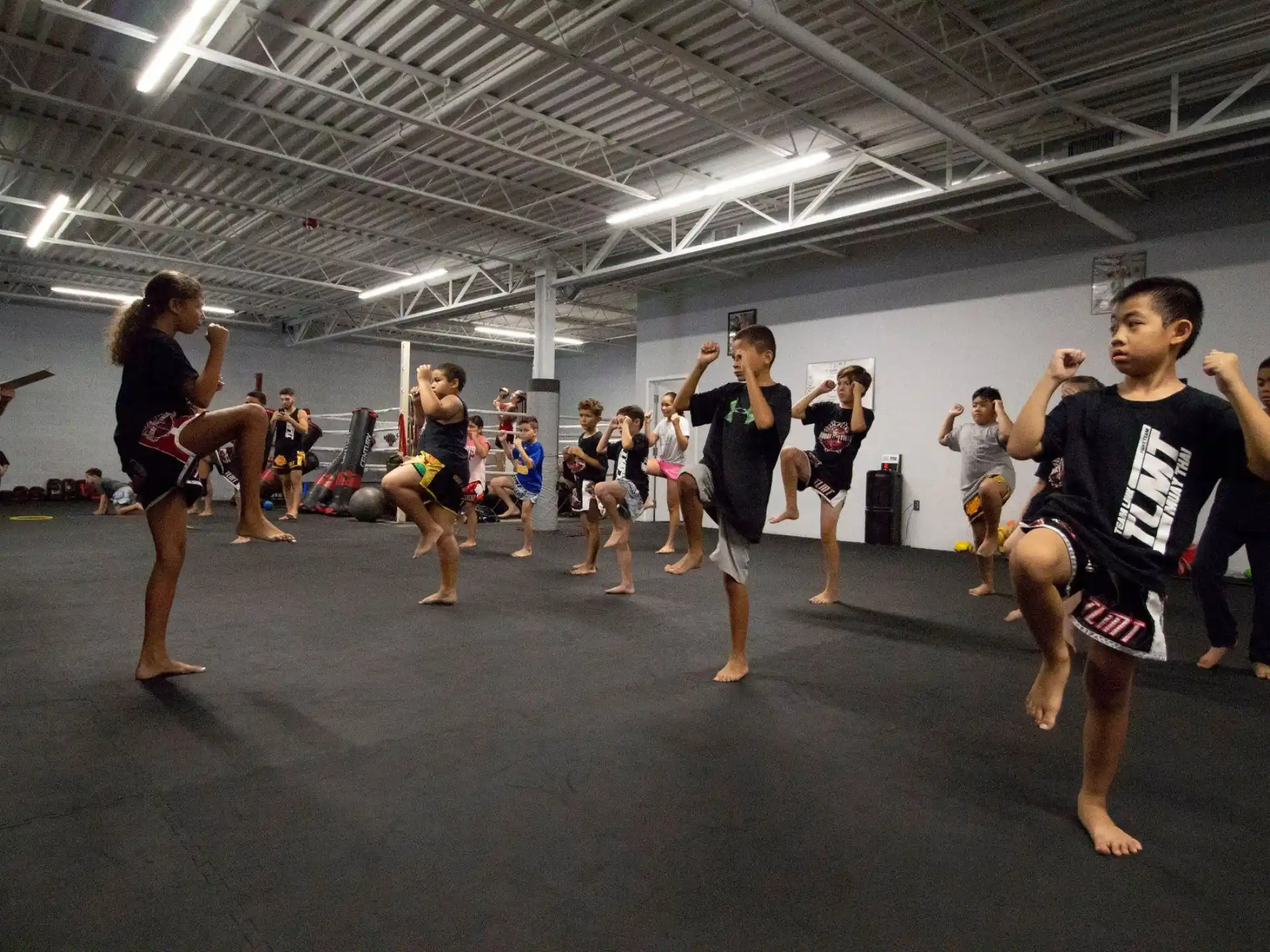 a group of people dancing