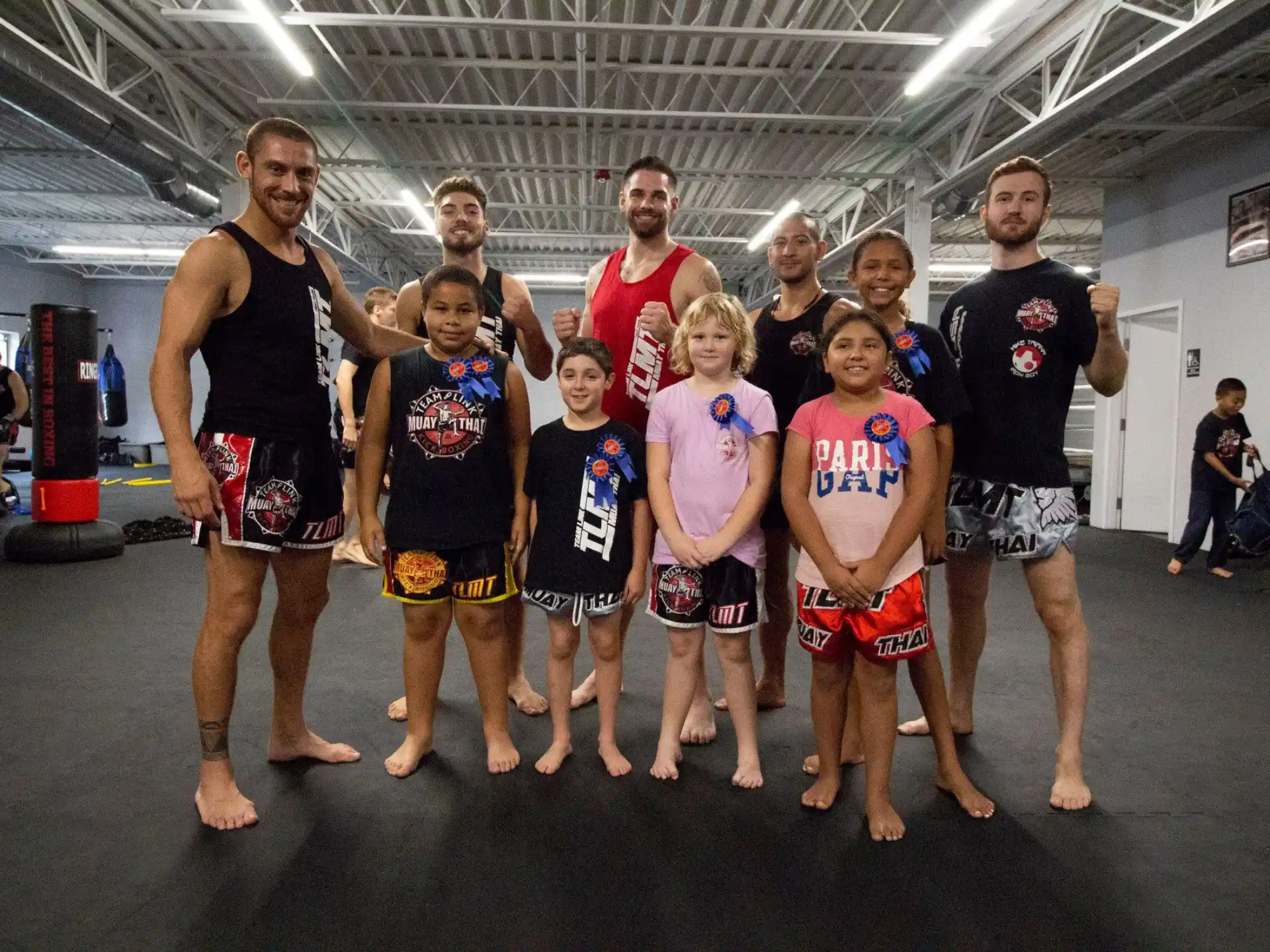a group of people posing for a photo