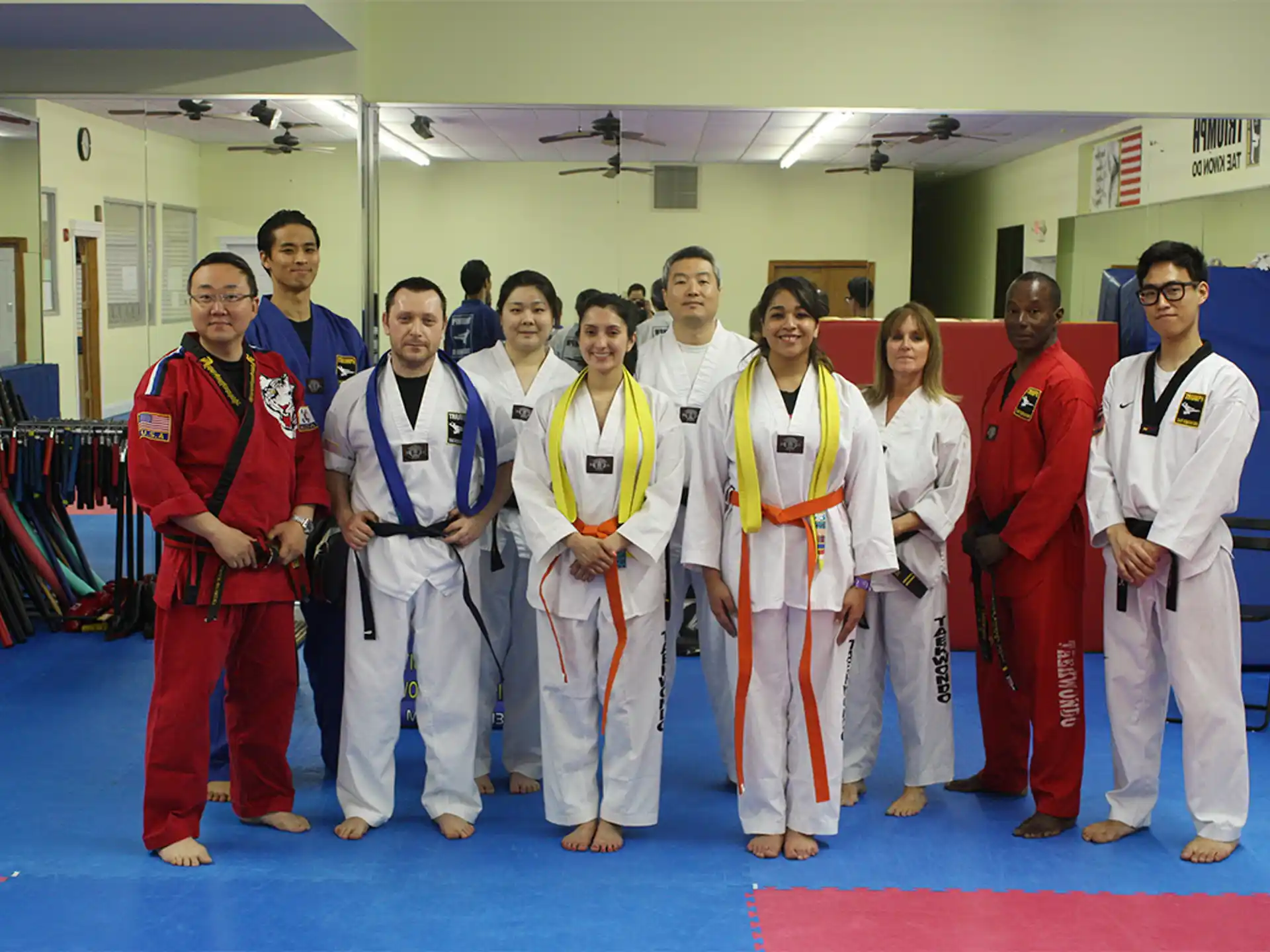 a group of people posing for a photo