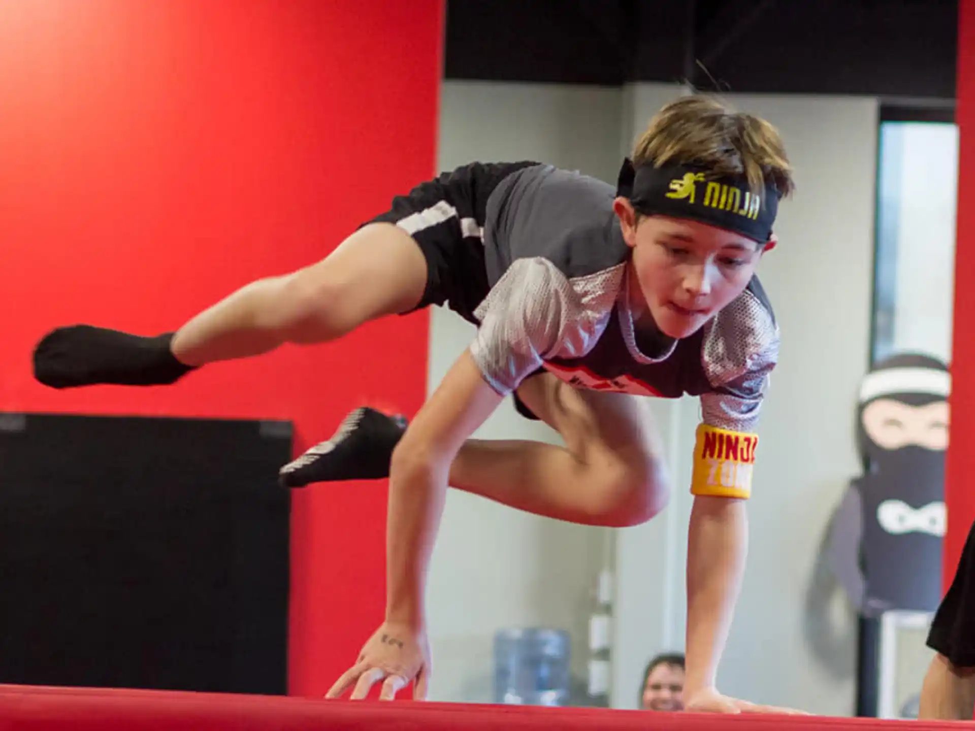 a person doing a high jump