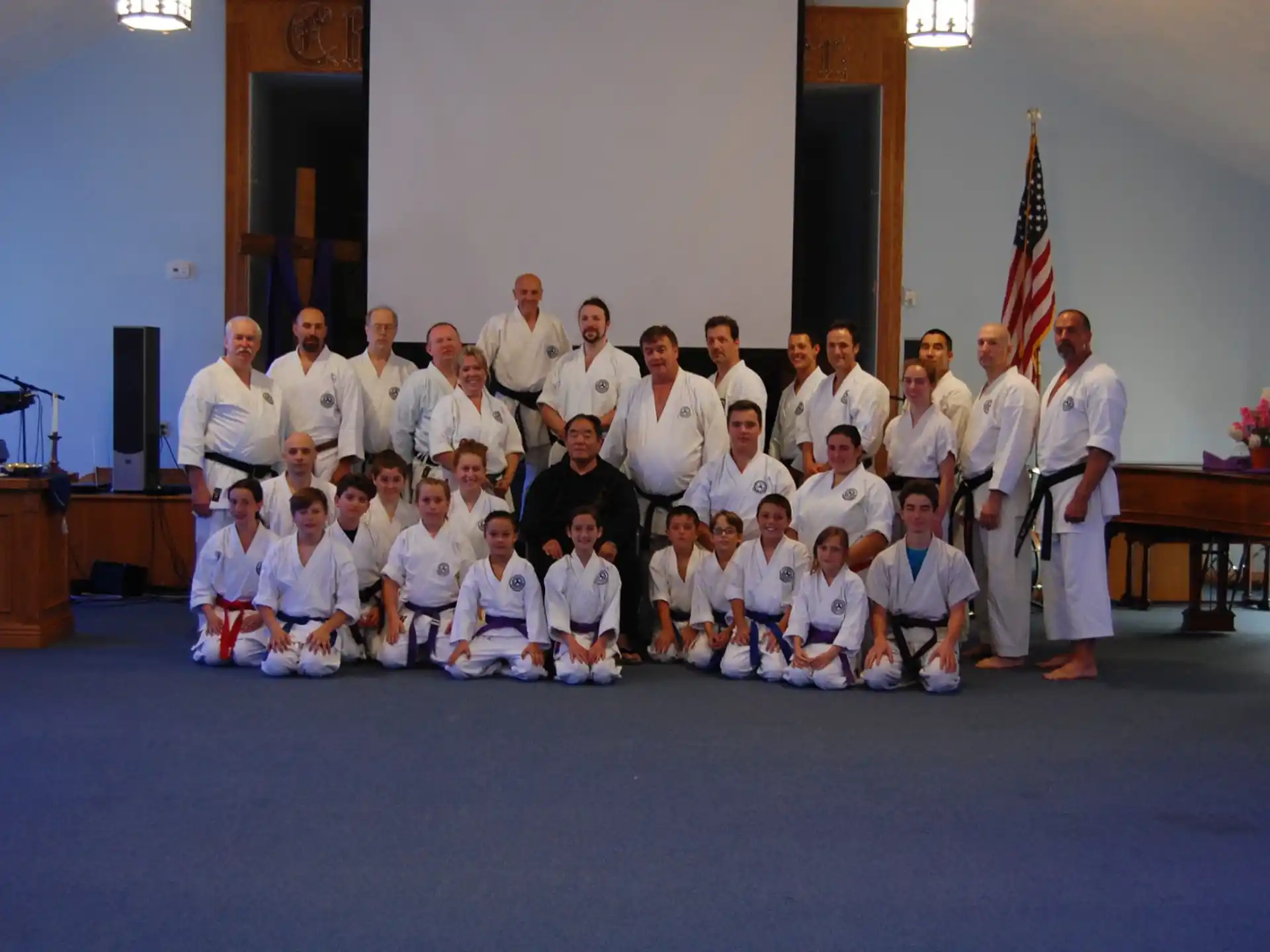 a group of people posing for a photo