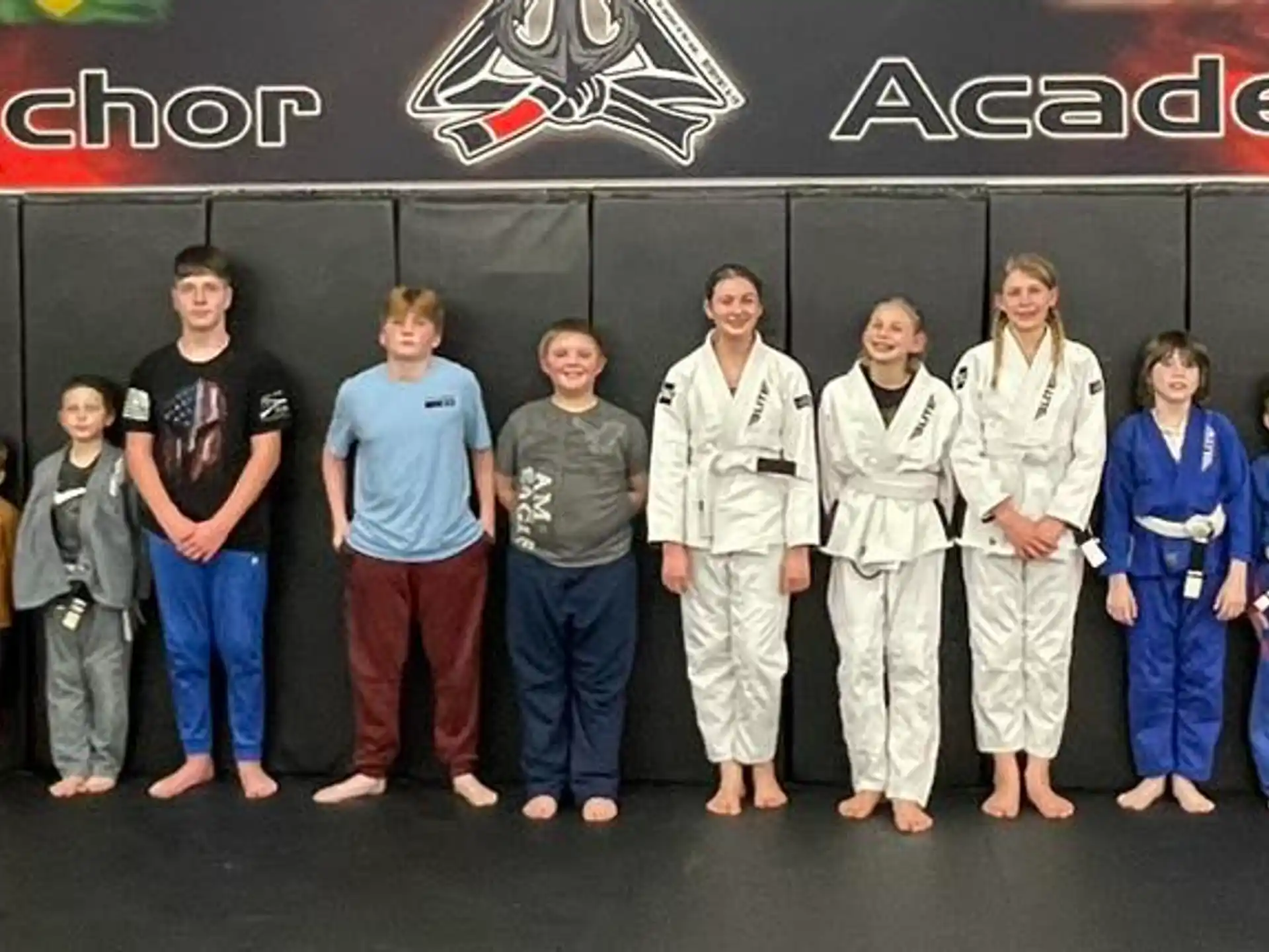 a group of people posing for a photo