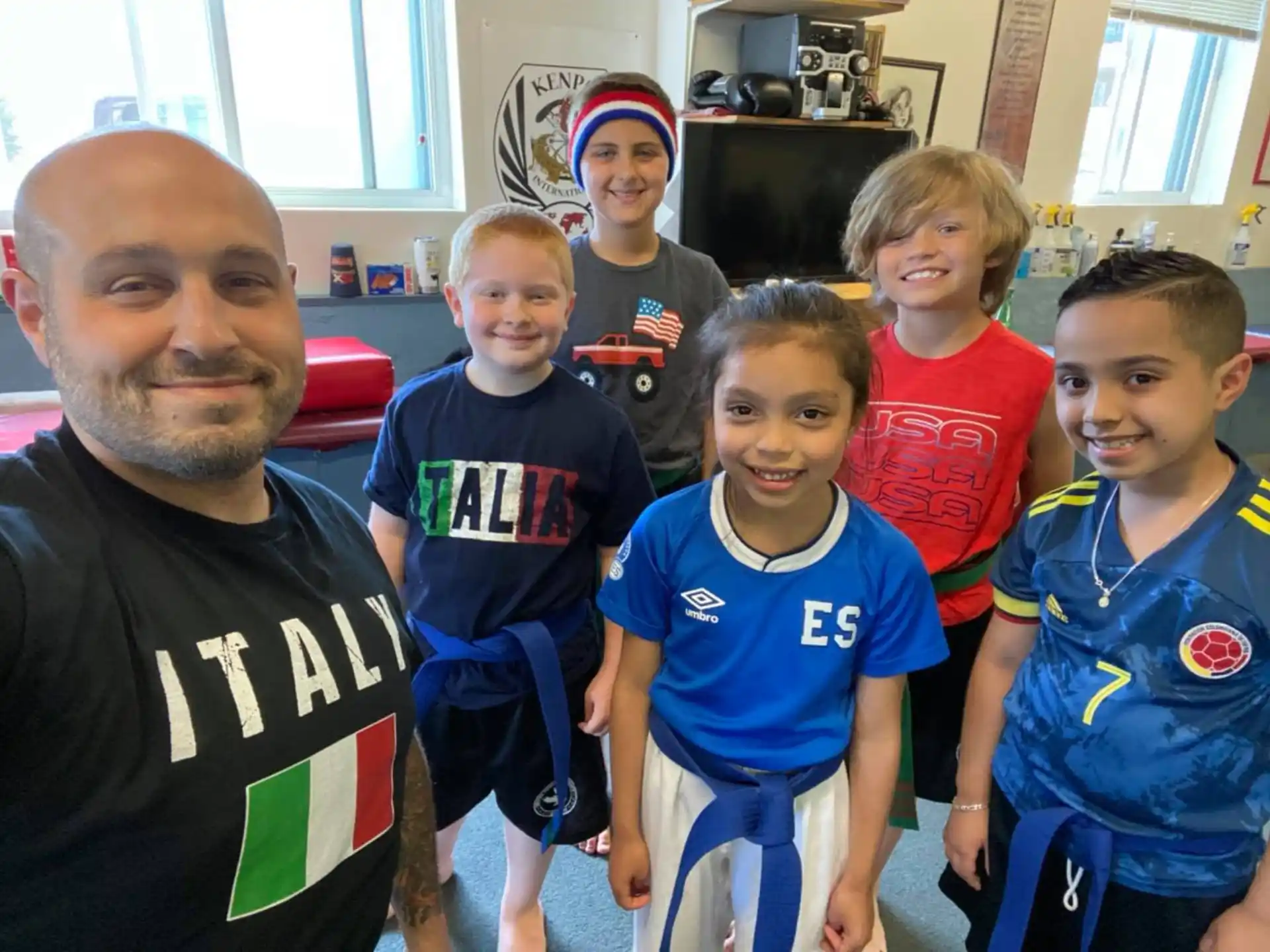 a person and a group of kids