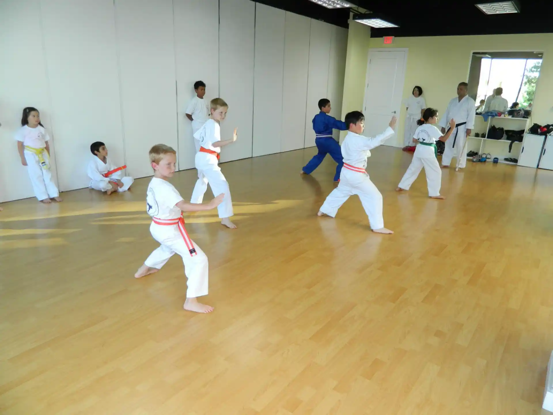 a group of children in a room