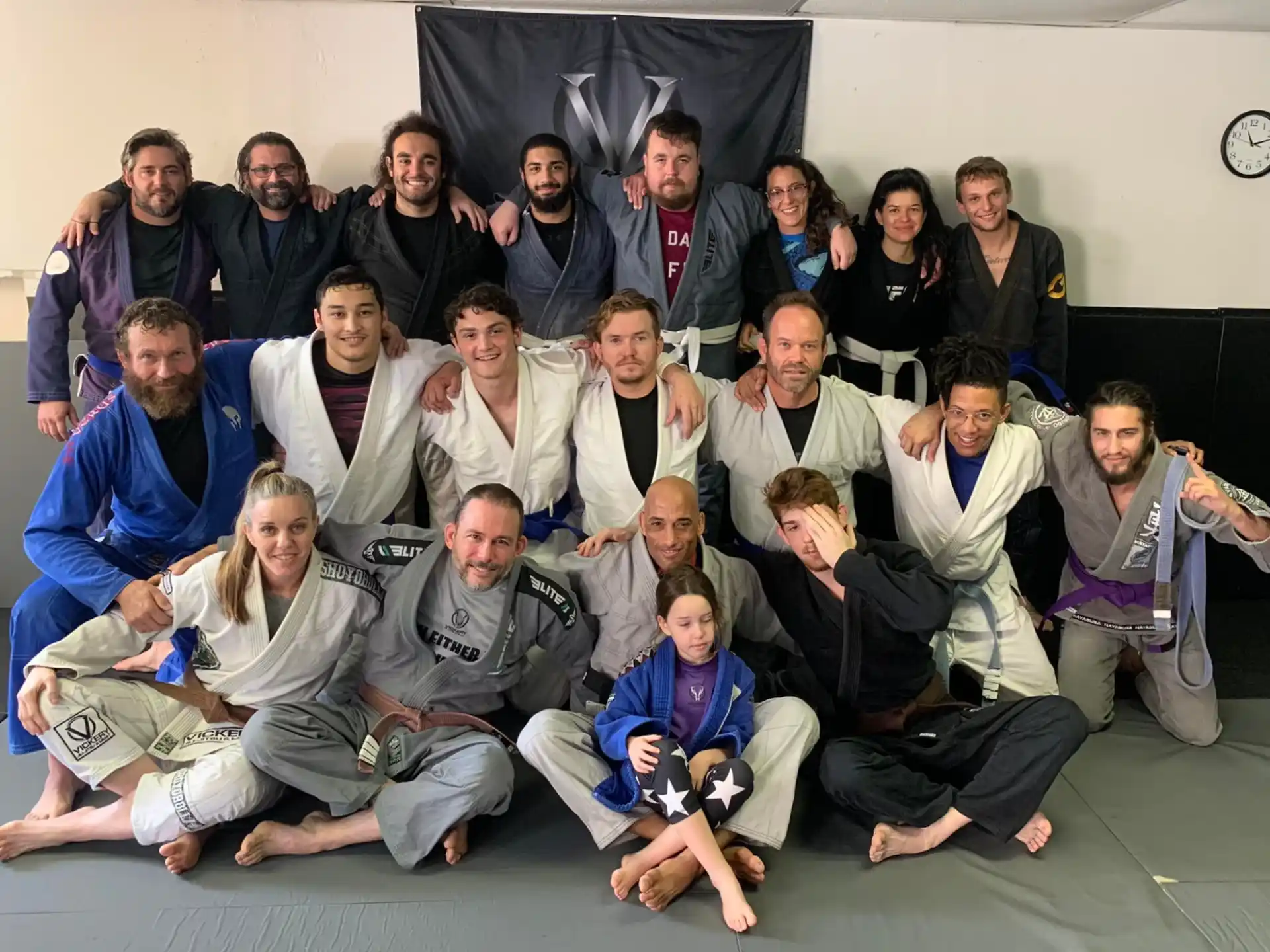 a group of people posing for a photo