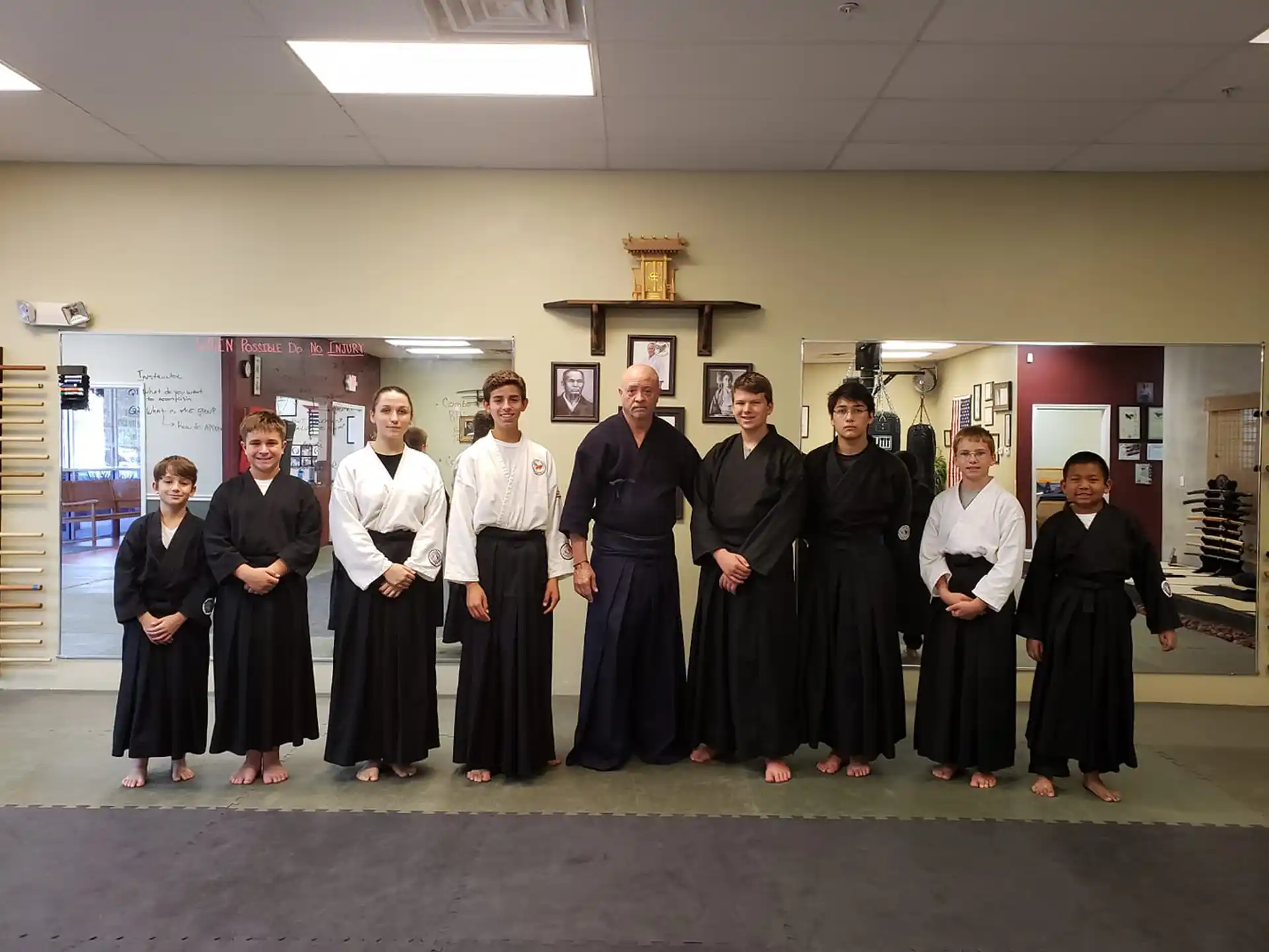 a group of people posing for a photo