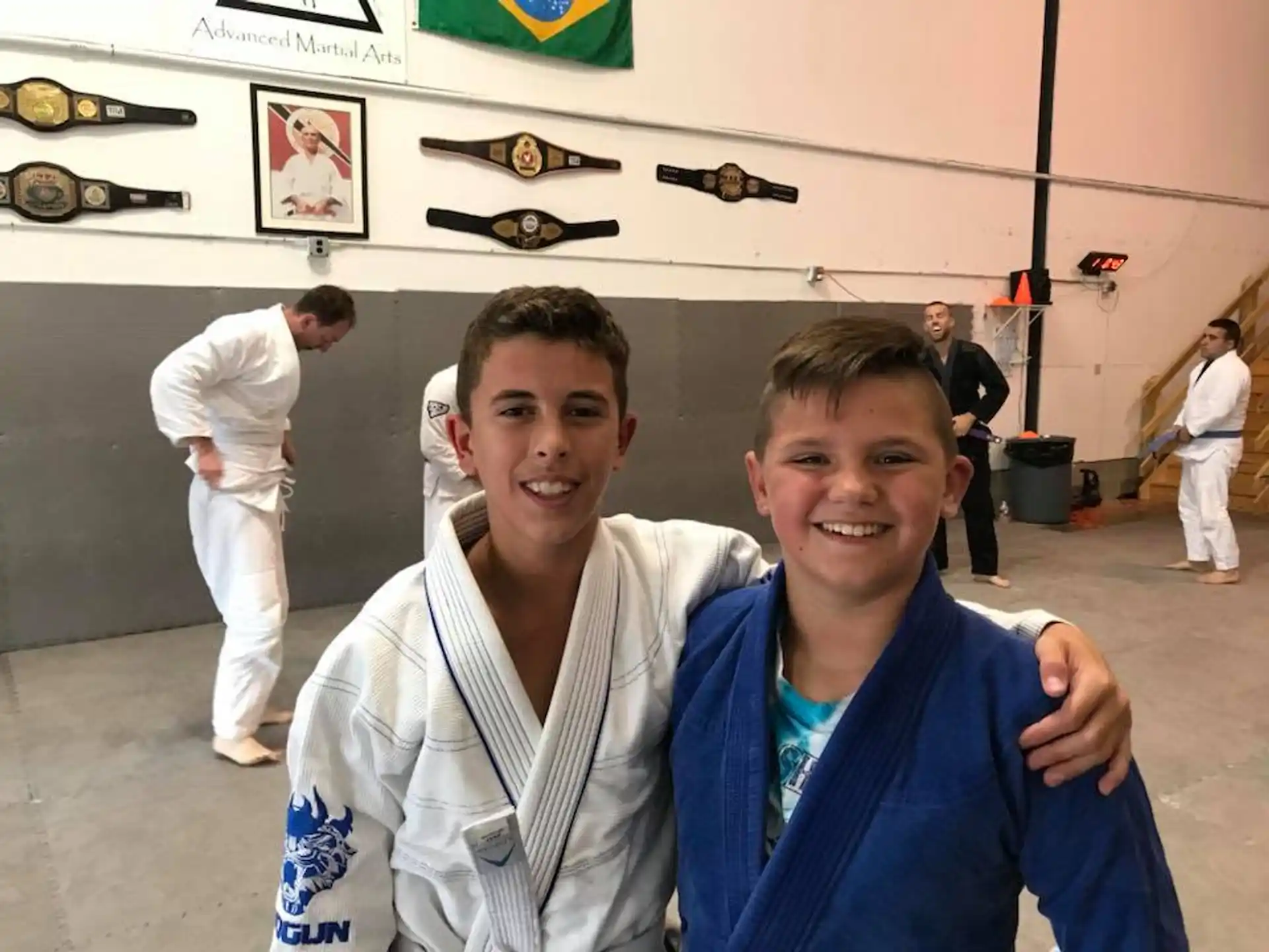 two men posing for a picture