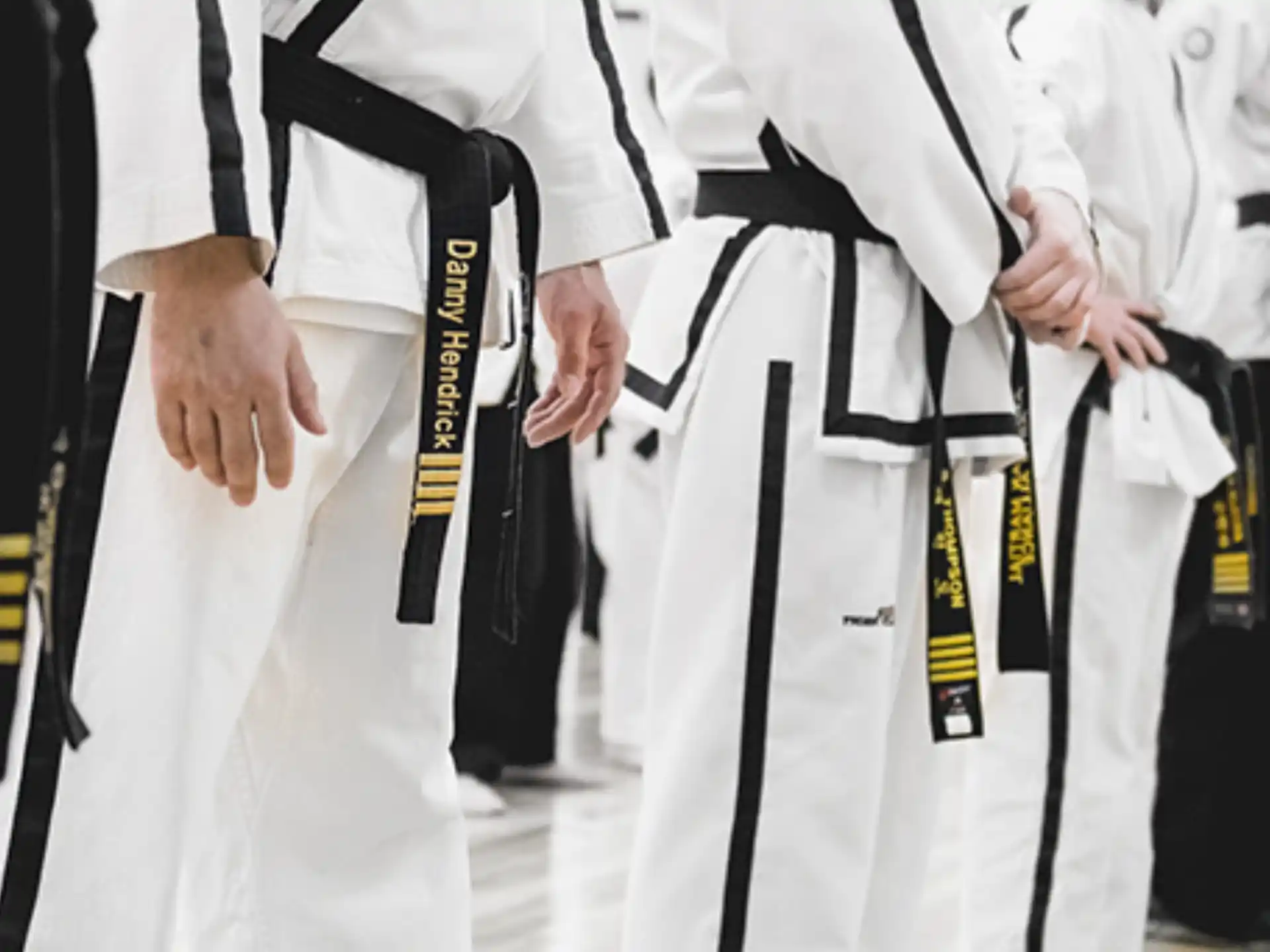a group of people in white robes