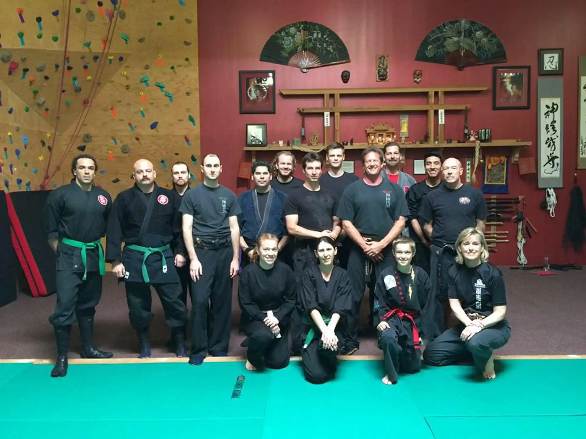 a group of people posing for a photo
