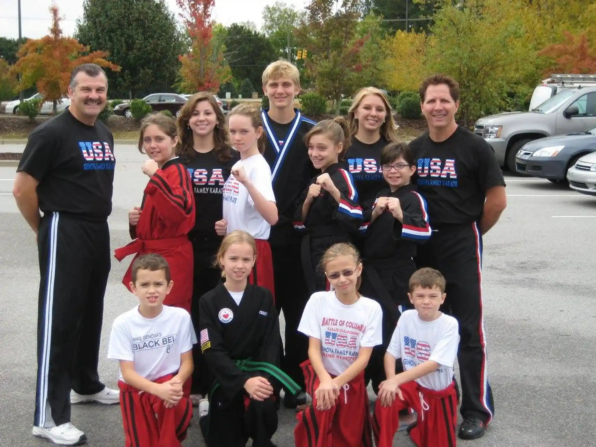 a group of people posing for a photo