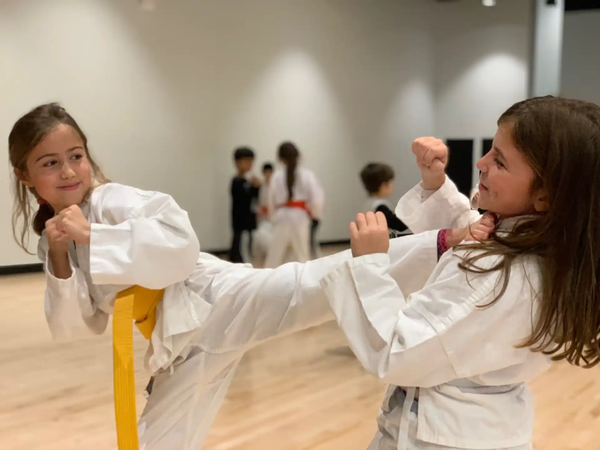 a person in a karate uniform